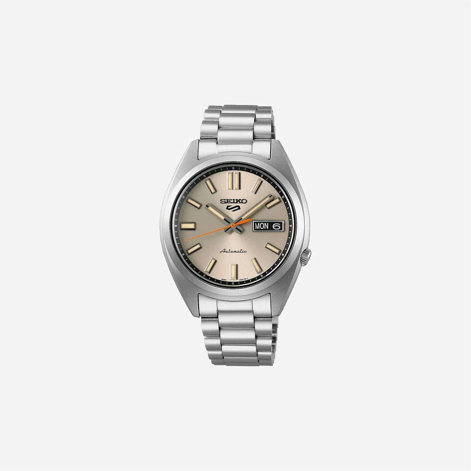 Seiko 5 Sports SNXS Beige Chinos Classic Sports Beige Dial Stainless Steel Watch - SRPK91K1