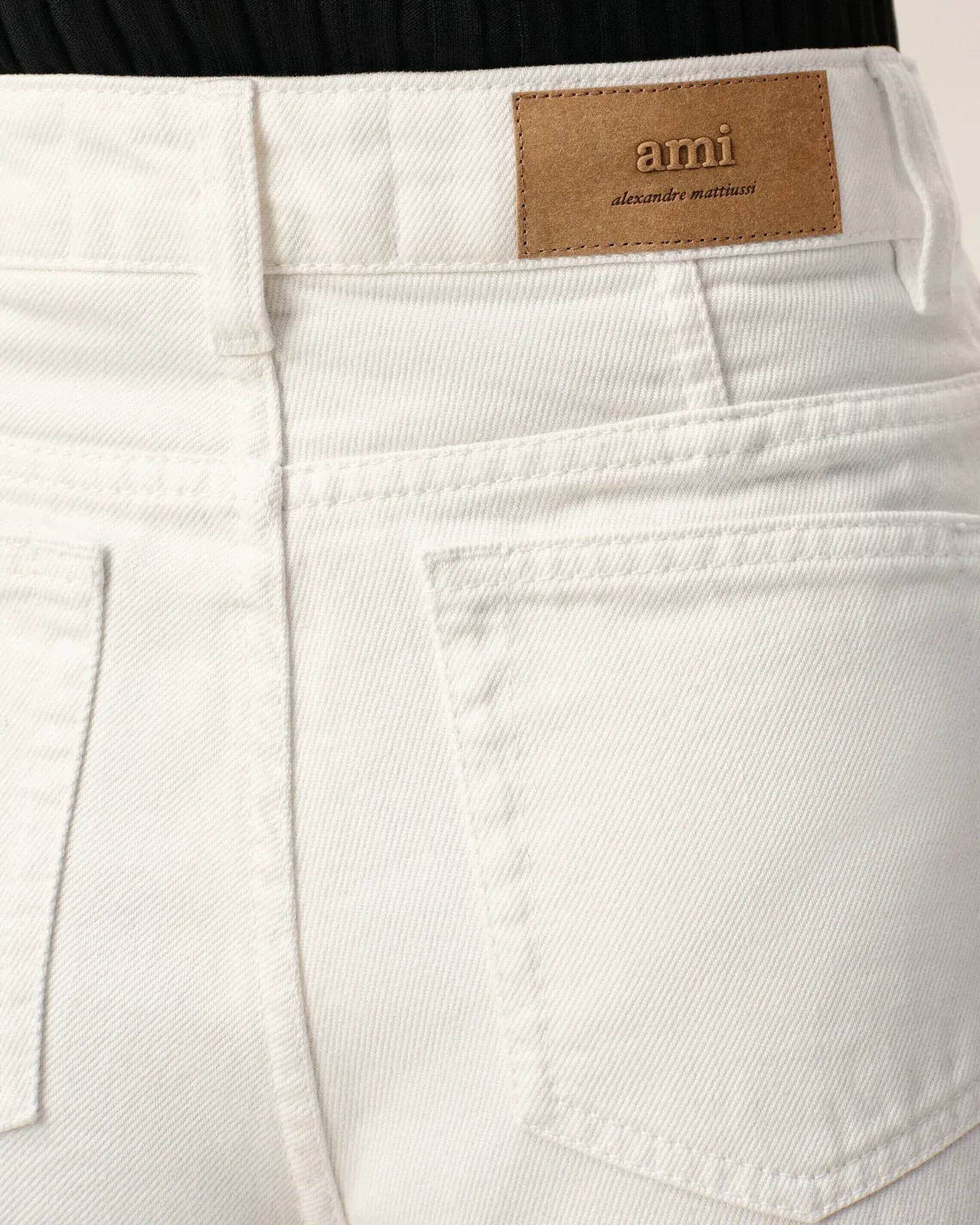 White Cotton Shorts With Ami Paris Heritage Label Women's