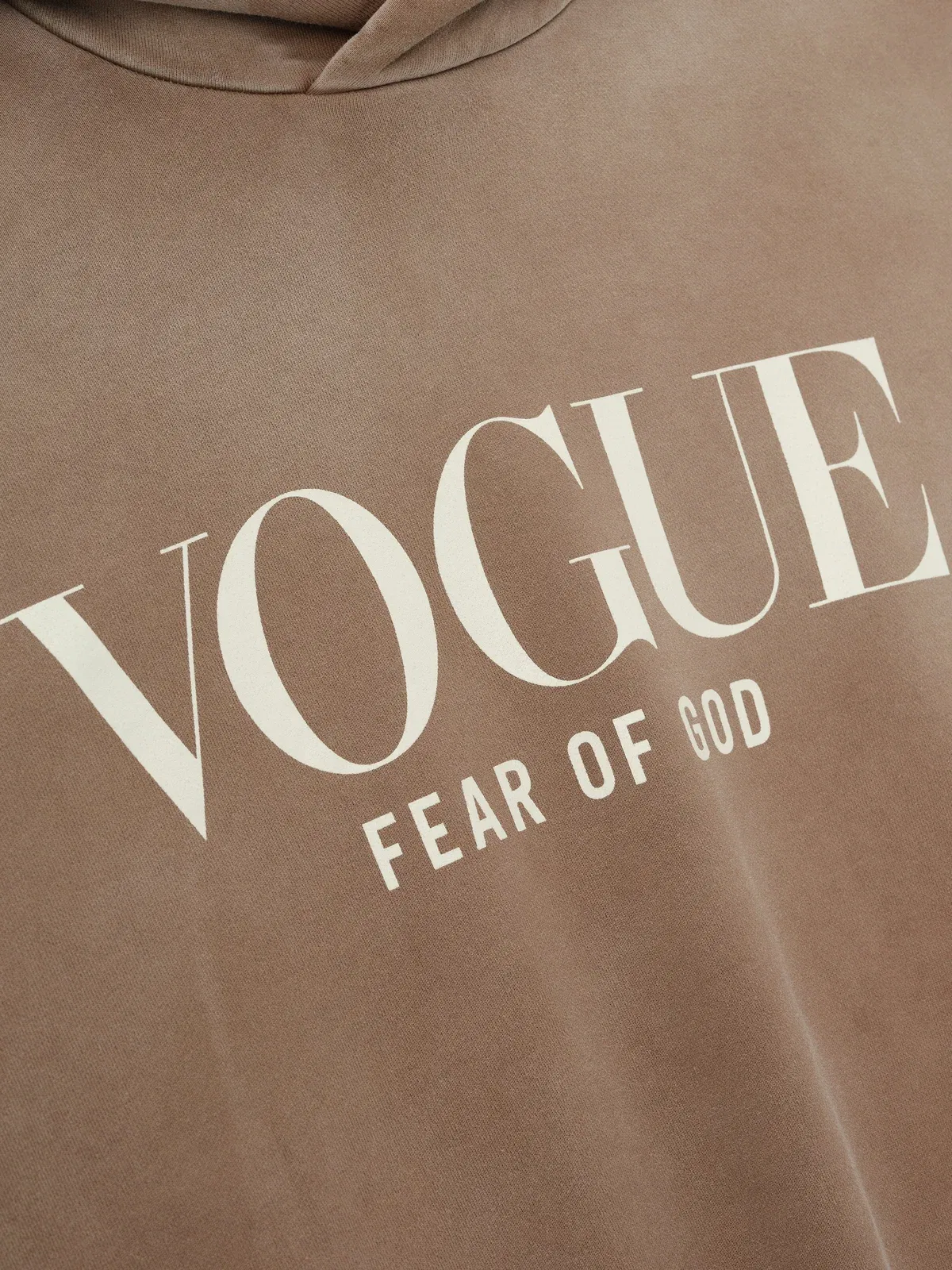 Essentials Vogue Fear Of God Neighborhood Hoodie Dune Pearl