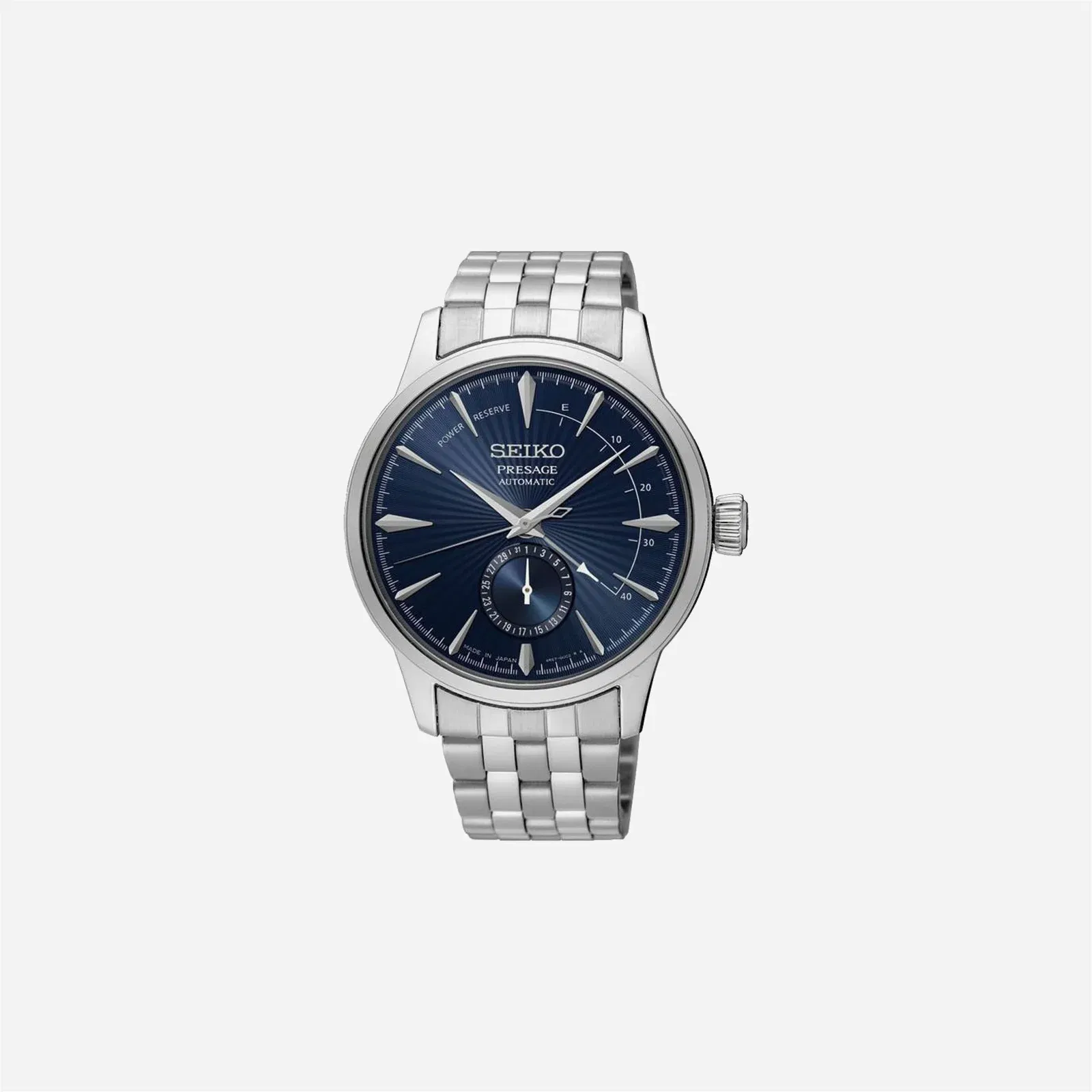 Seiko Presage Automatic Blue Dial Stainless Steel Watch - SSA347J1