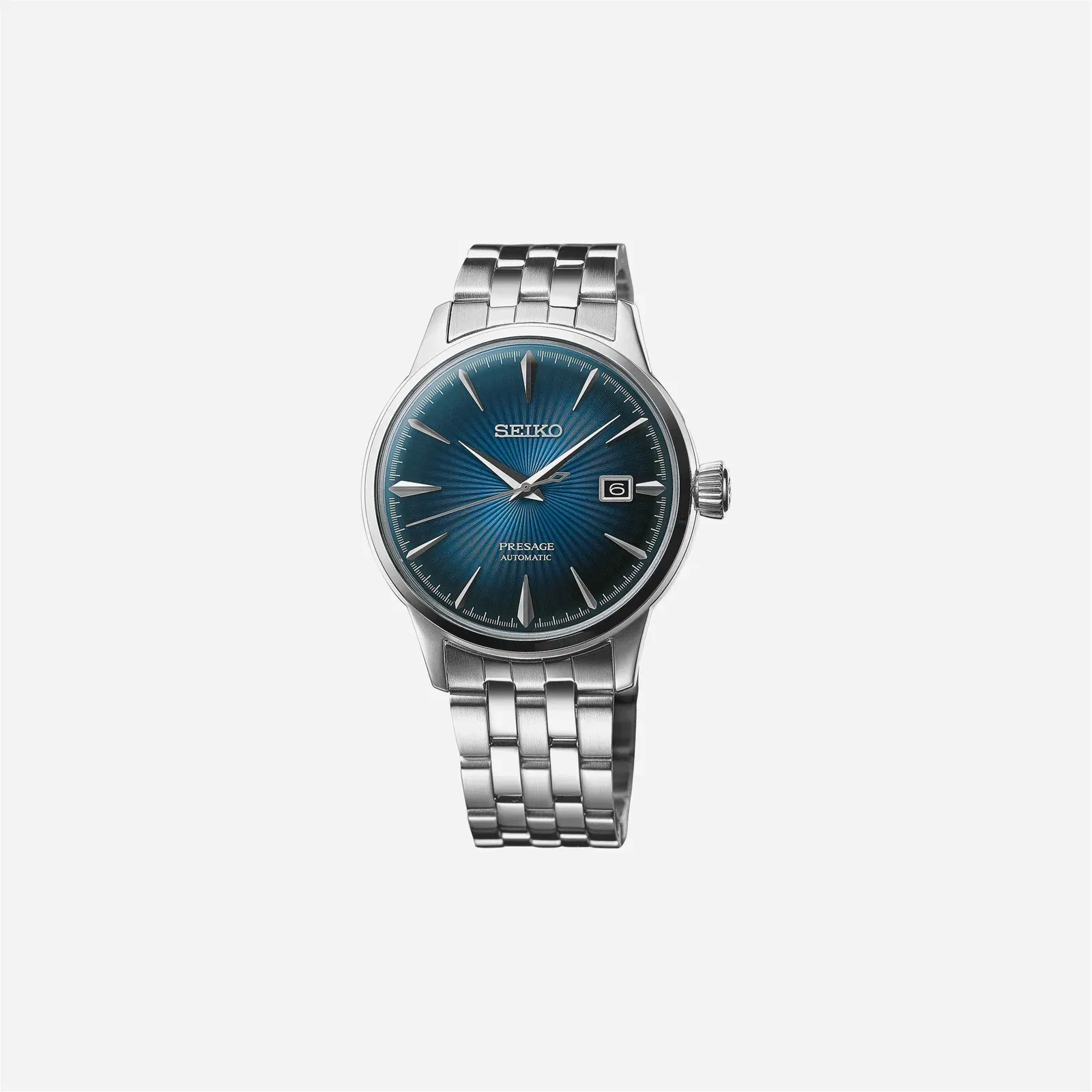 Seiko Presage Automatic Watch Blue Dial Stainless Steel Watch - SRPB41J1