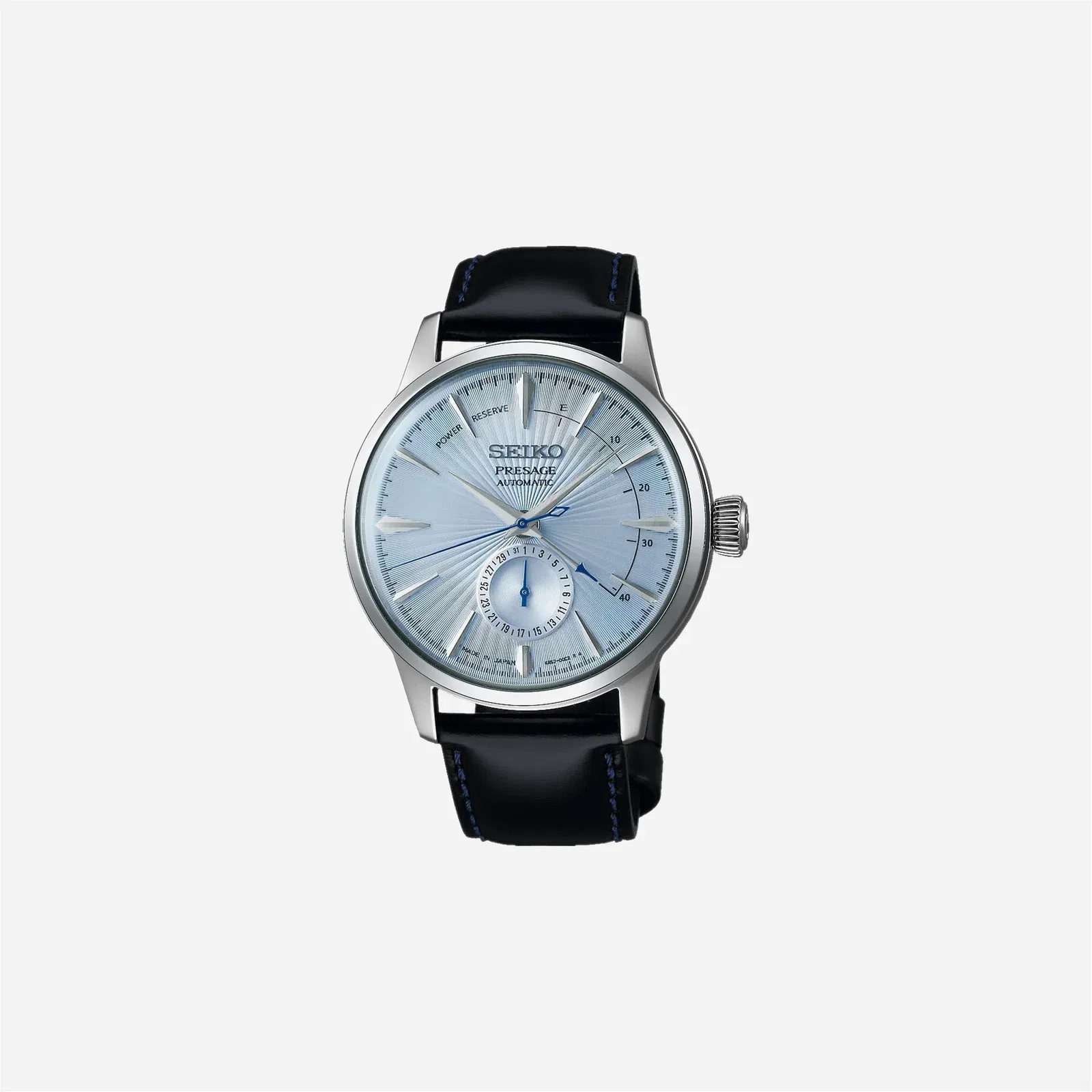 Seiko Presage Automatic Watch Automatic Blue Dial Leather Strap Watch - SSA343J1