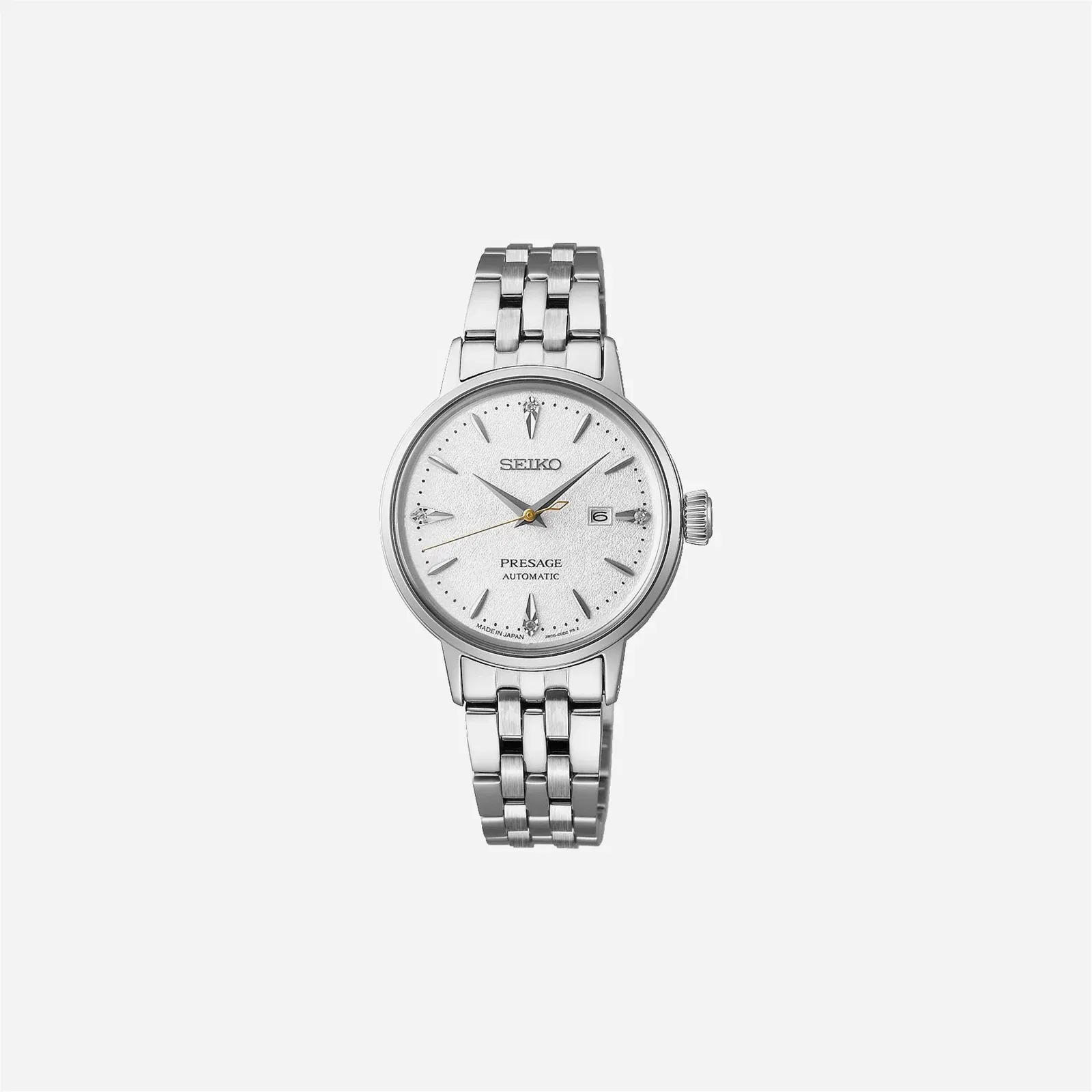 Seiko Presage White Dial Stainless Steel Watch - SRE017J1