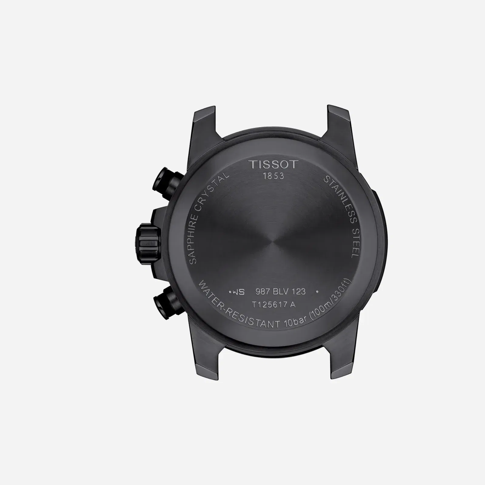 Tissot Supersport Chrono Black Dial Black Strap Watch