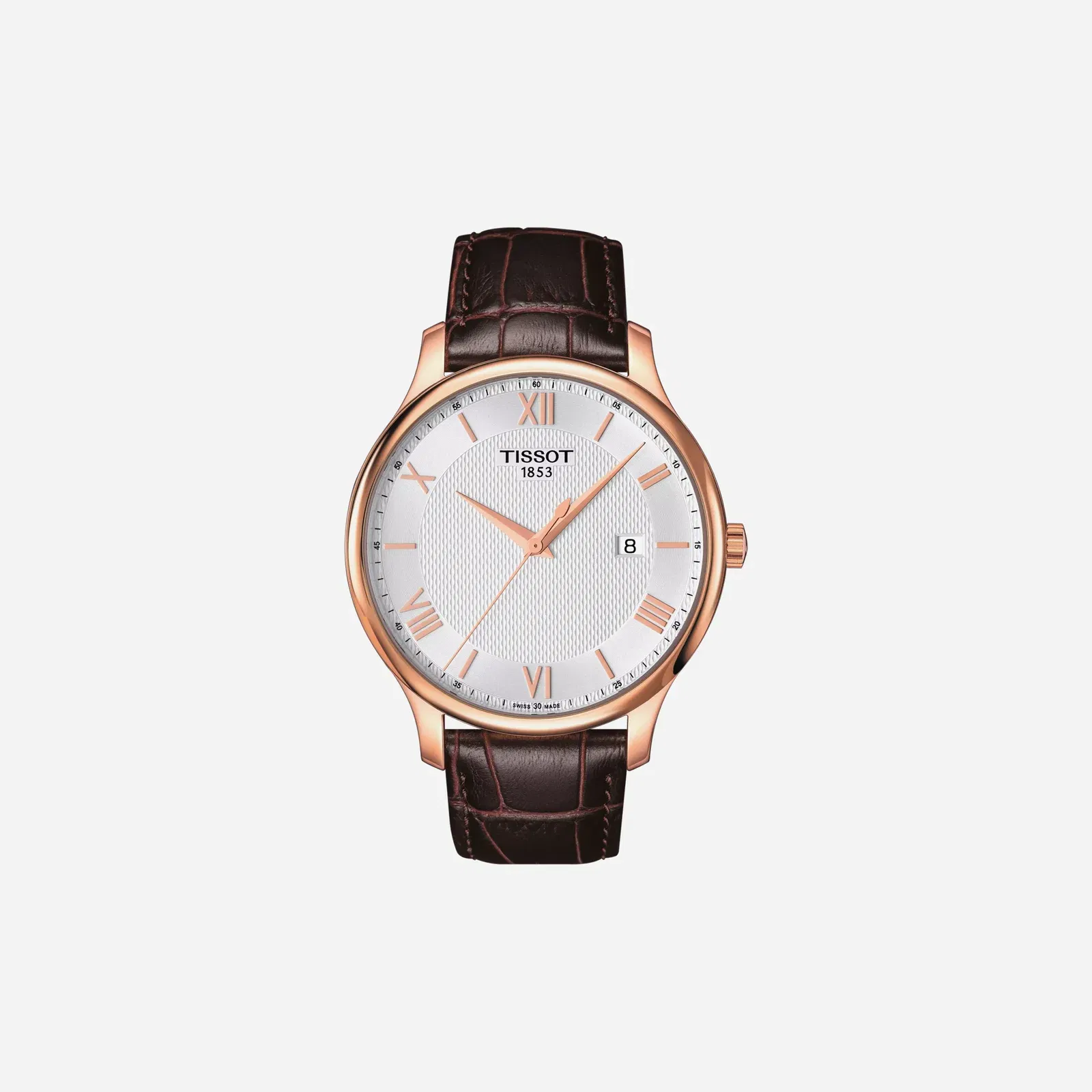Tissot Tradition Quartz Dial Brown Leather Strap Watch