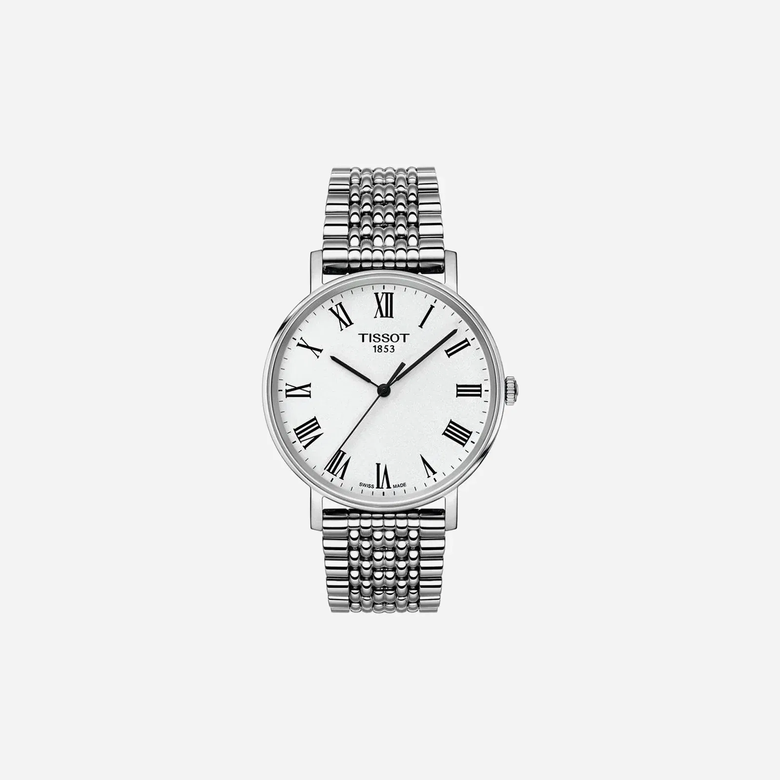Tissot Everytime Medium Plongeur Dial Silver Stainless Steel Strap Watch