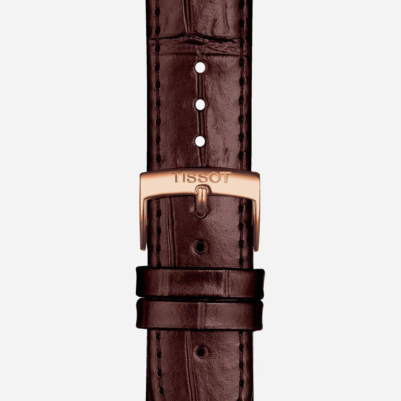 Tissot Carson Premium Chronograph Leaf Dial Brown Leather Strap Watch
