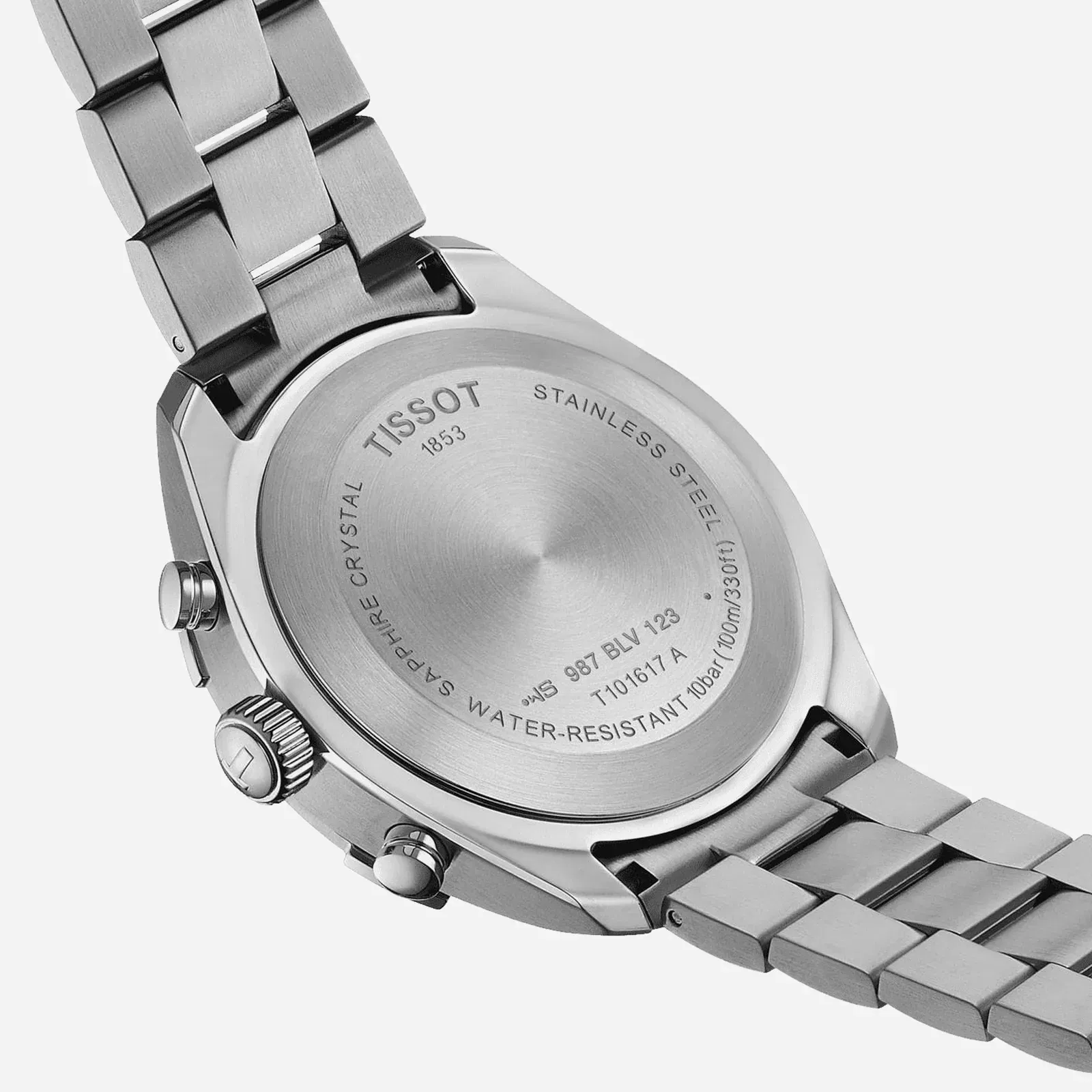 Tissot PR 100 Sport Gent Chronograph Blue Dial Silver Stainless Steel Strap Watch