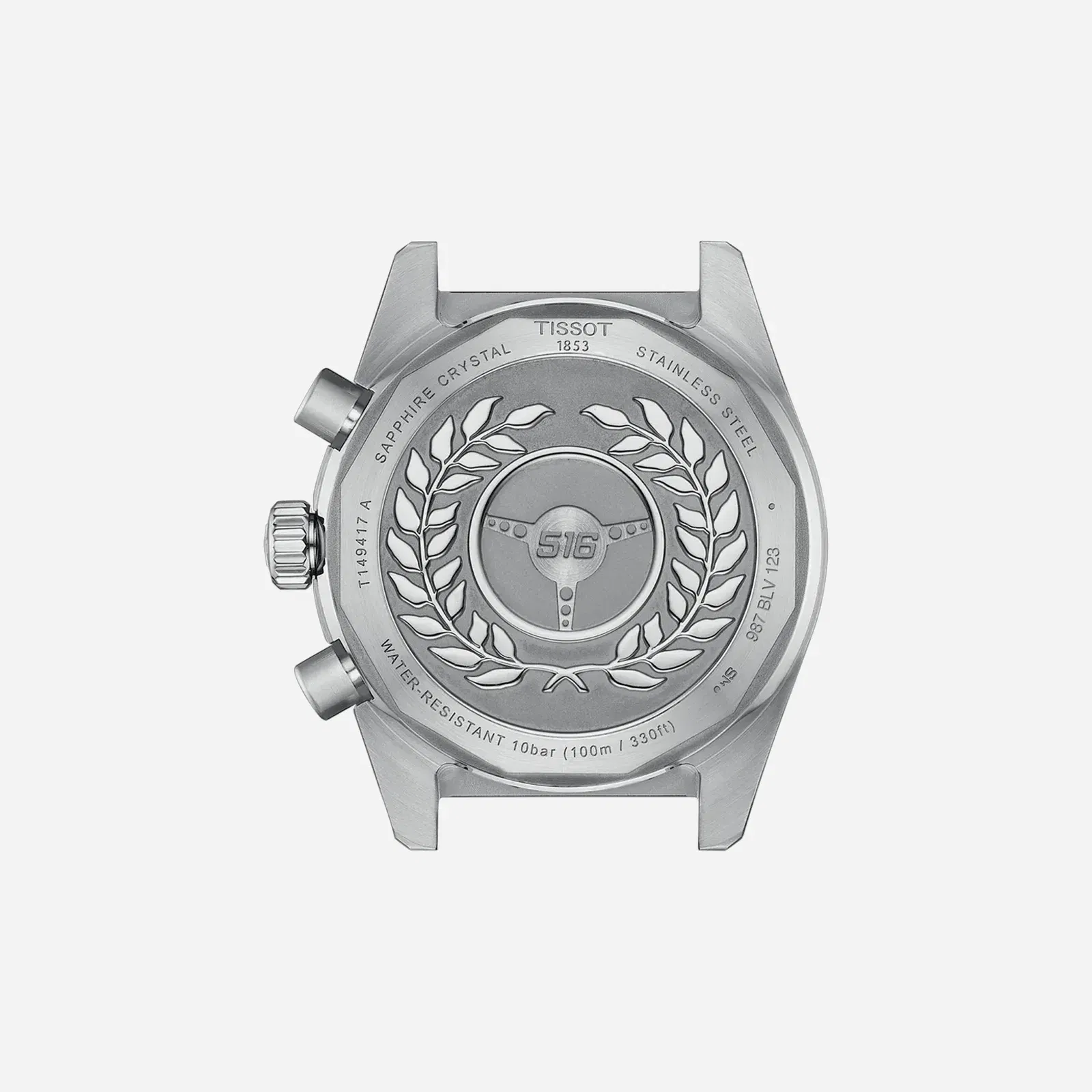 Tissot PR516 Chronograph Blue Dial Silver Stainless Steel Watch