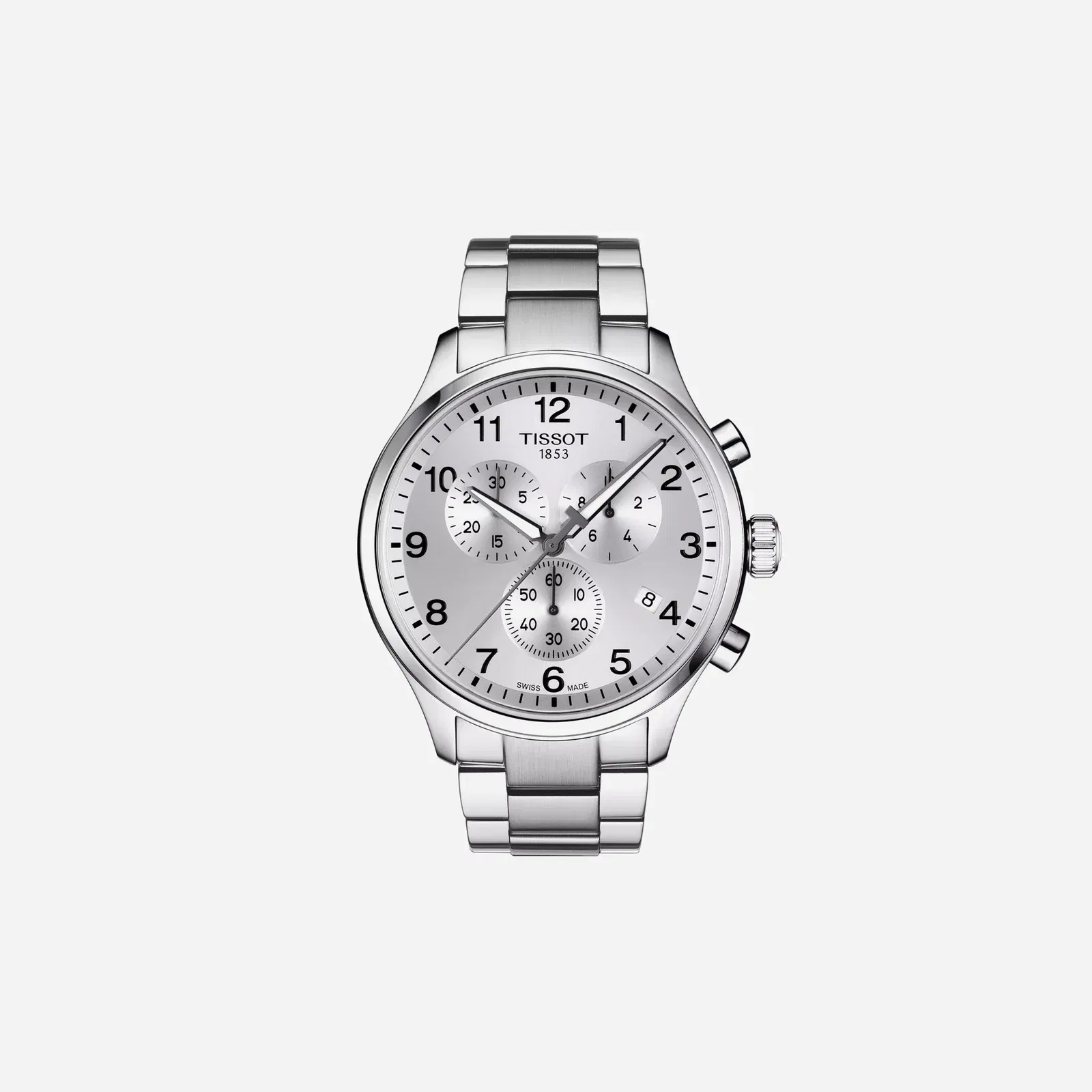 Tissot Chrono XL Classic Quartz Dial Grey Stainless Steel Watch