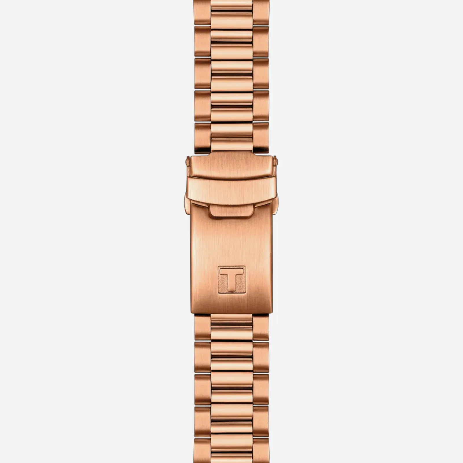 Tissot PR516 Quartz Chronograph Black Dial Rose Gold Stainless Steel Rose Gold PVD Strap Watch