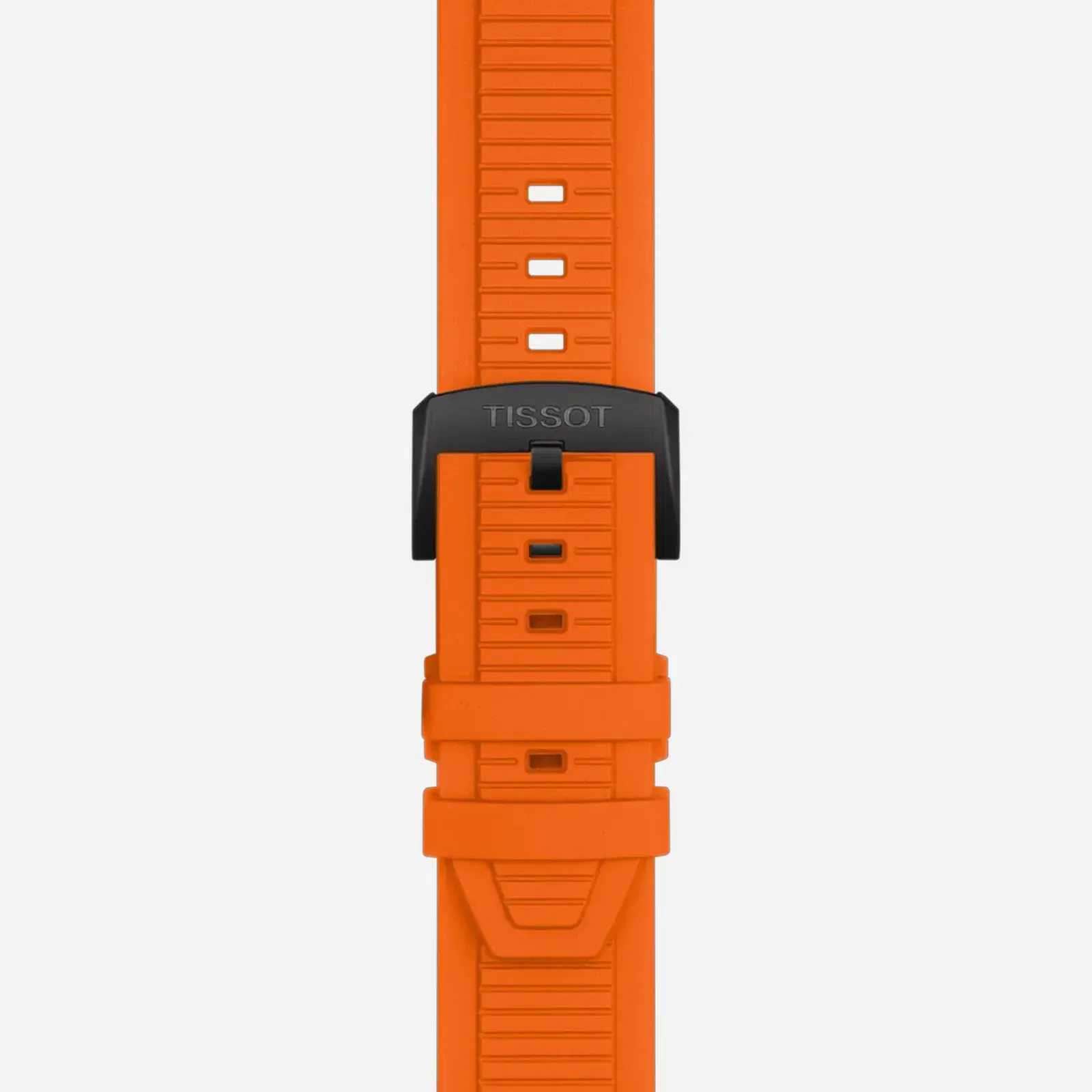 Tissot T-Race Quartz Chronograph Black Dial Orange Rubber Strap Watch