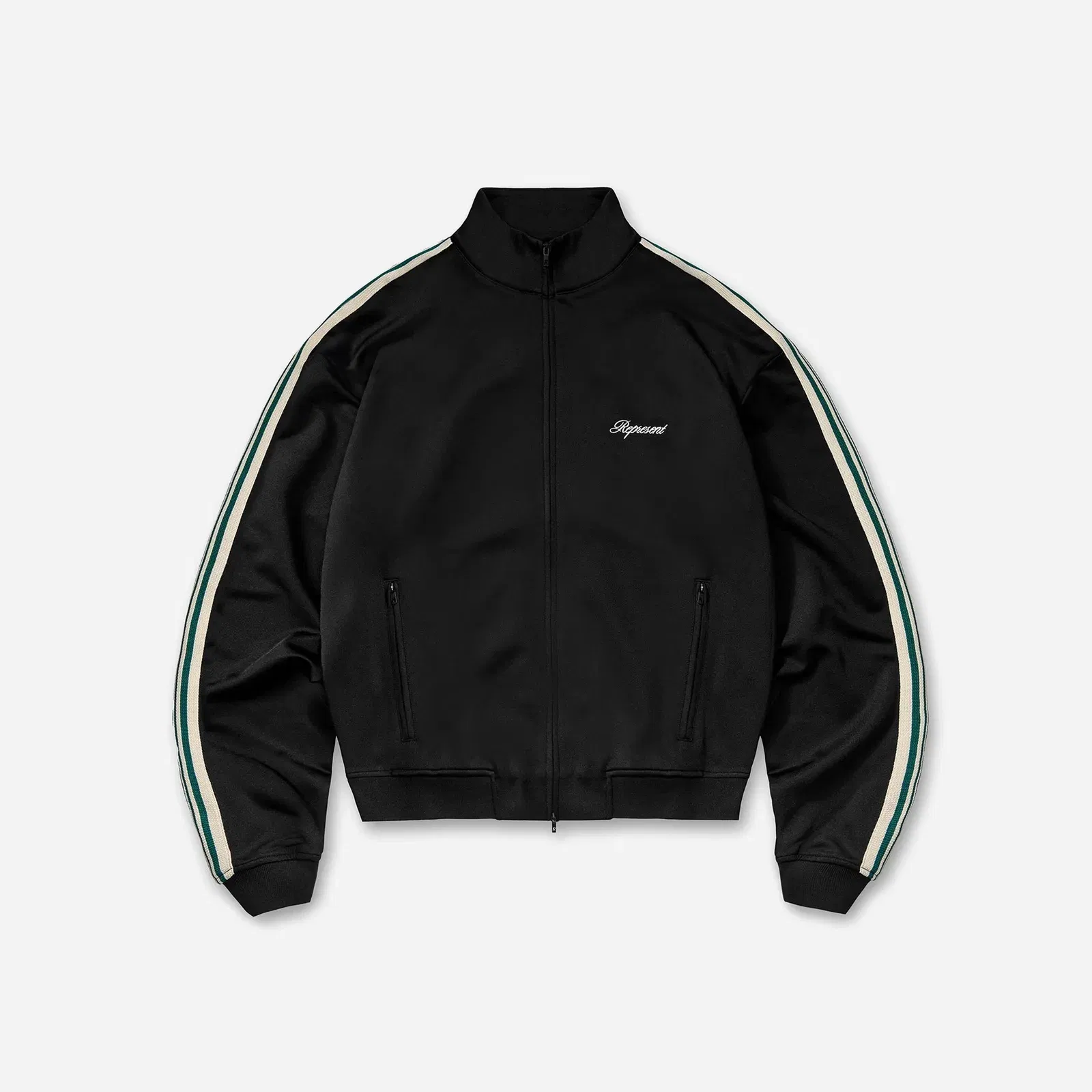 Represent Taped Track Jacket Jet Black SS26
