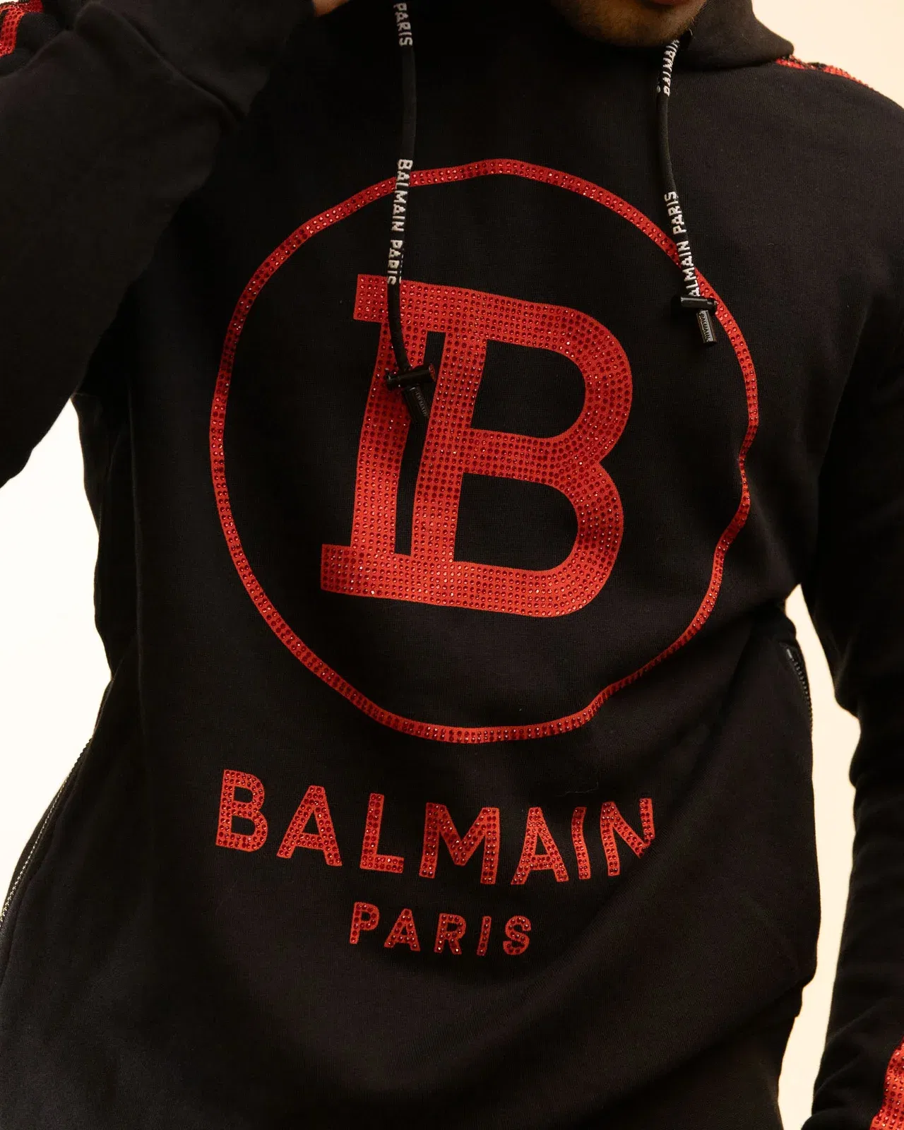 Balmain Paris Black Hoodie (S)