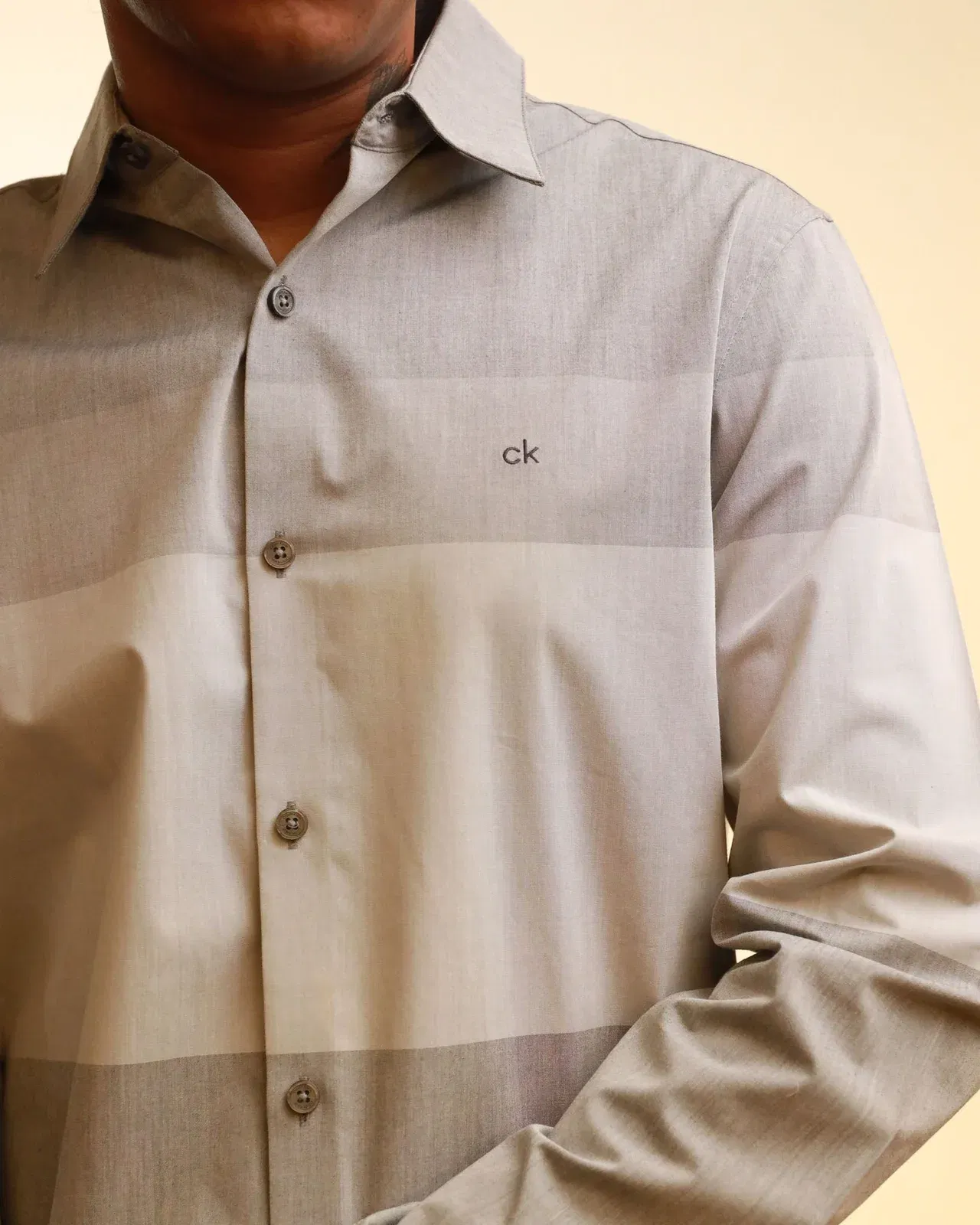 Calvin Klein Jeans Striped Slim Fit Shirt (S)