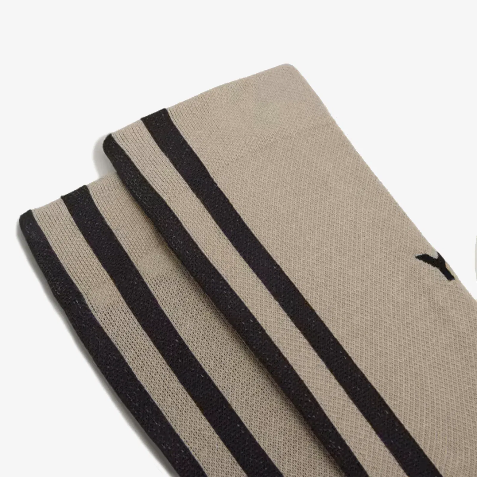 Y-3 STRIPES SOCKS { BROWN