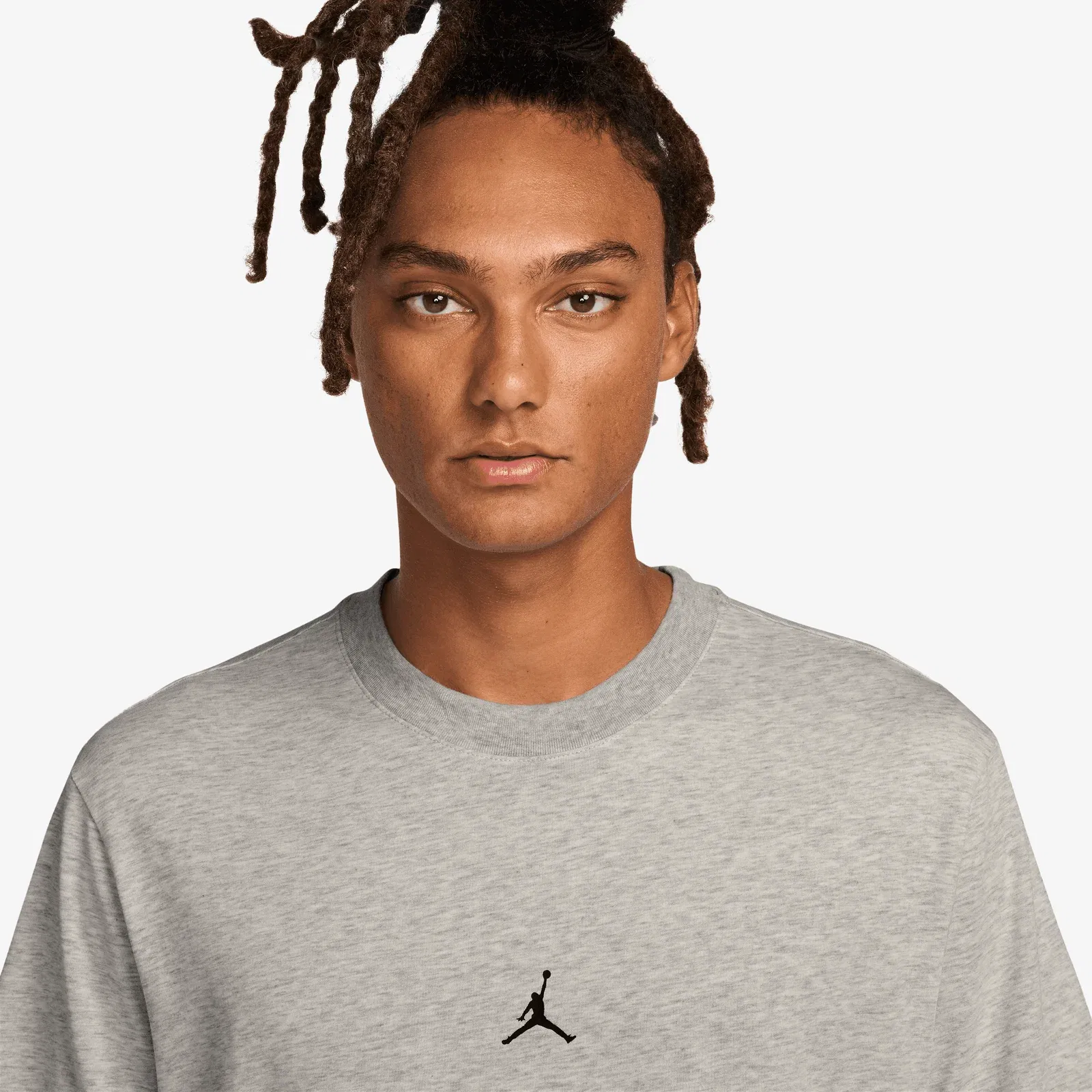 JORDAN DRI-FIT JUMPMAN T-SHIRT { GREY HEATHER/BLACK
