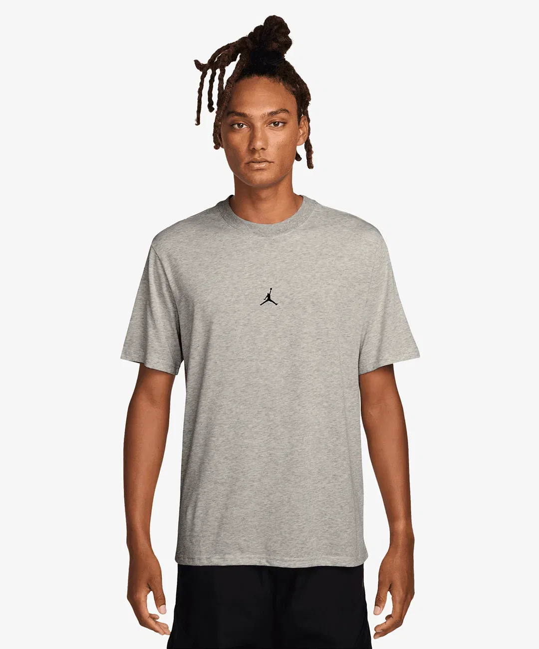 JORDAN DRI-FIT JUMPMAN T-SHIRT { GREY HEATHER/BLACK
