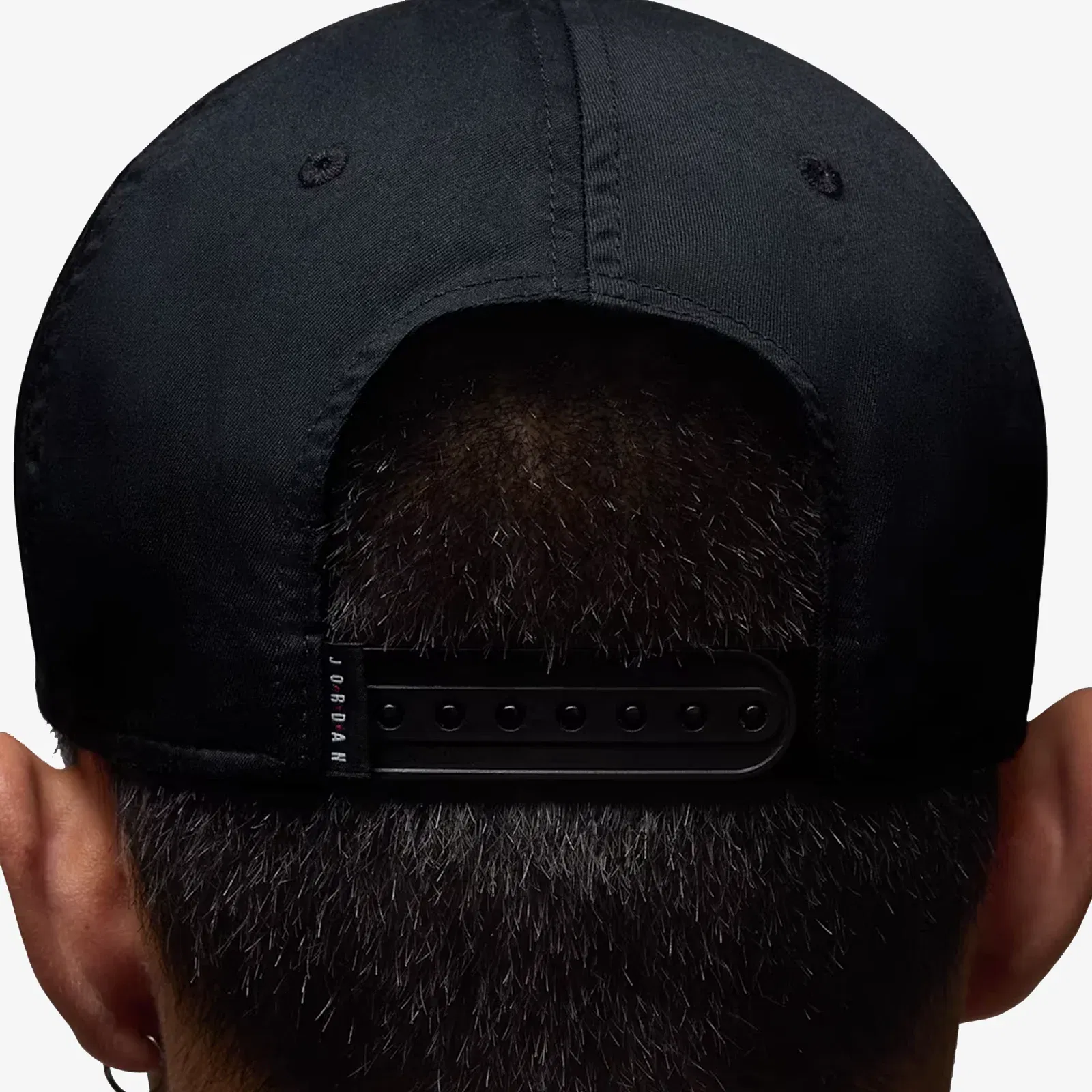 Jordan RISE STRUCTURED CURVED-BILL HAT { BLACK/WHITE