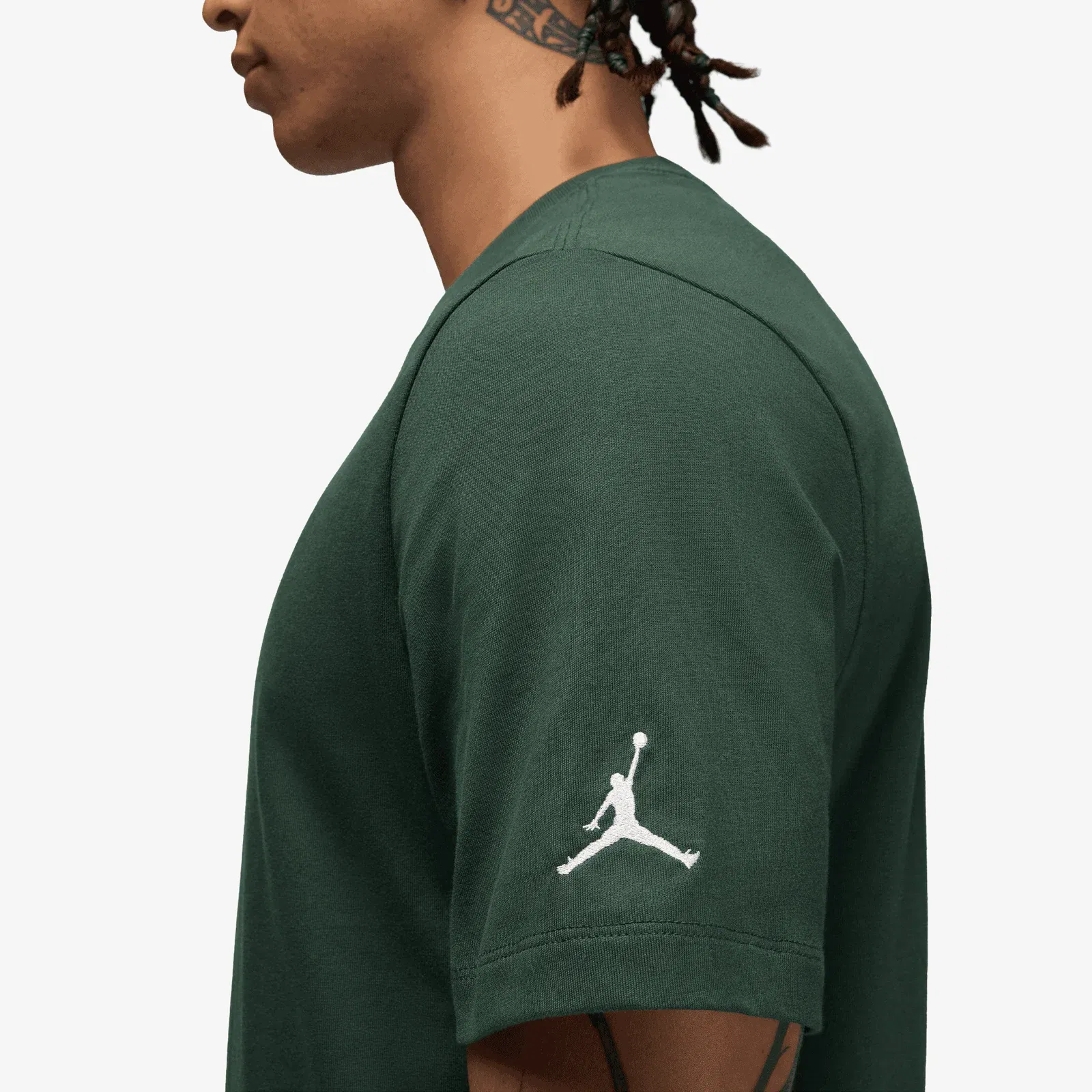 JORDAN JORDAN AIR T-SHIRT { MIDNIGHT GREEN/SAIL/SAIL