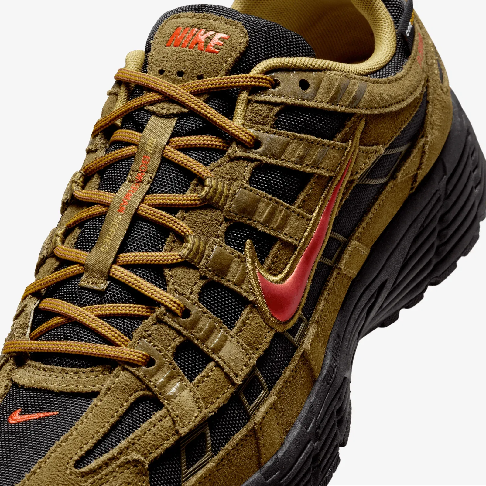 NIKE P-6000 PREMIUM CORDURA® { OLIVE FLAK/PICANTE RED-BLACK