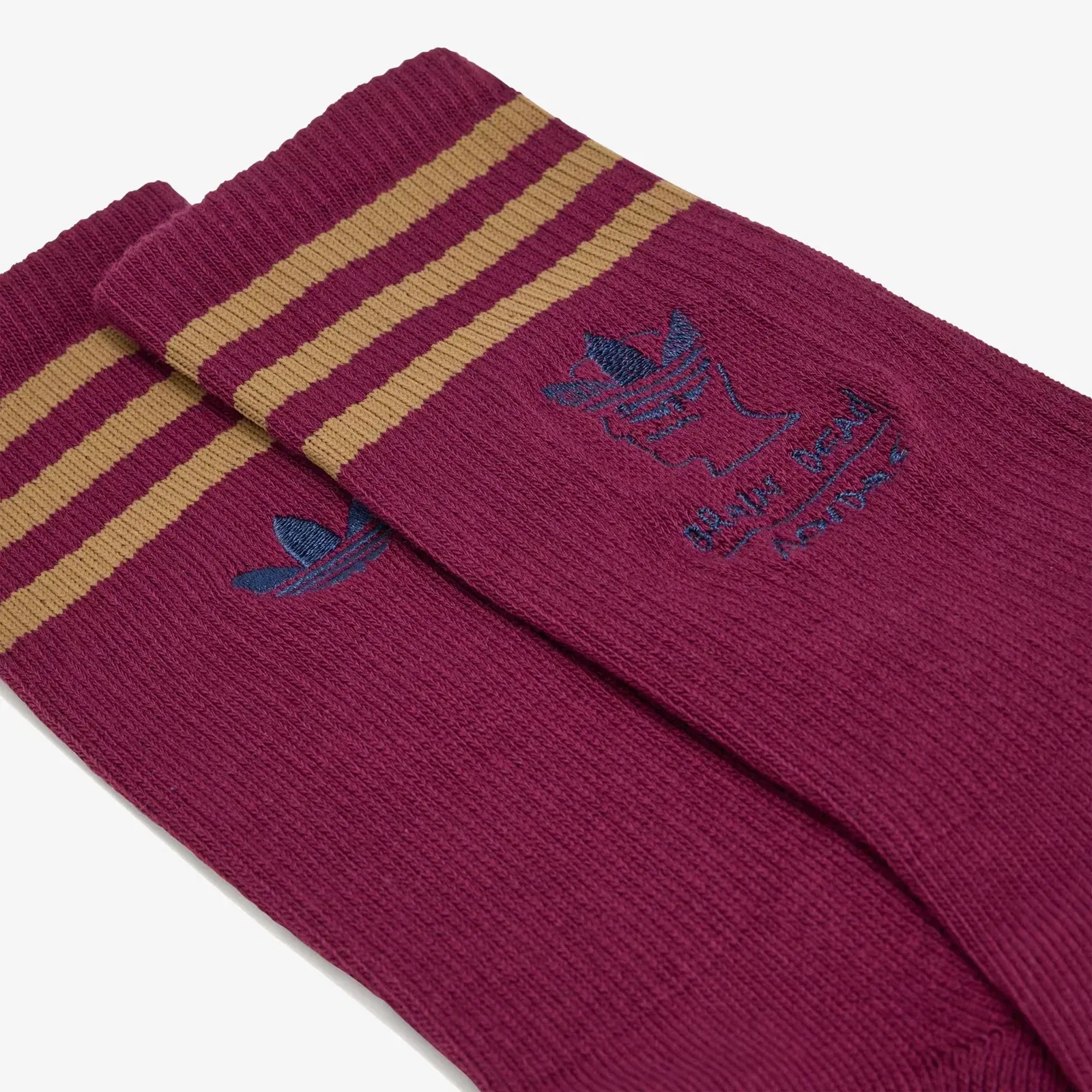 Adidas Originals BRAIN DEAD SOCKS { AMAZON RED/BROWN