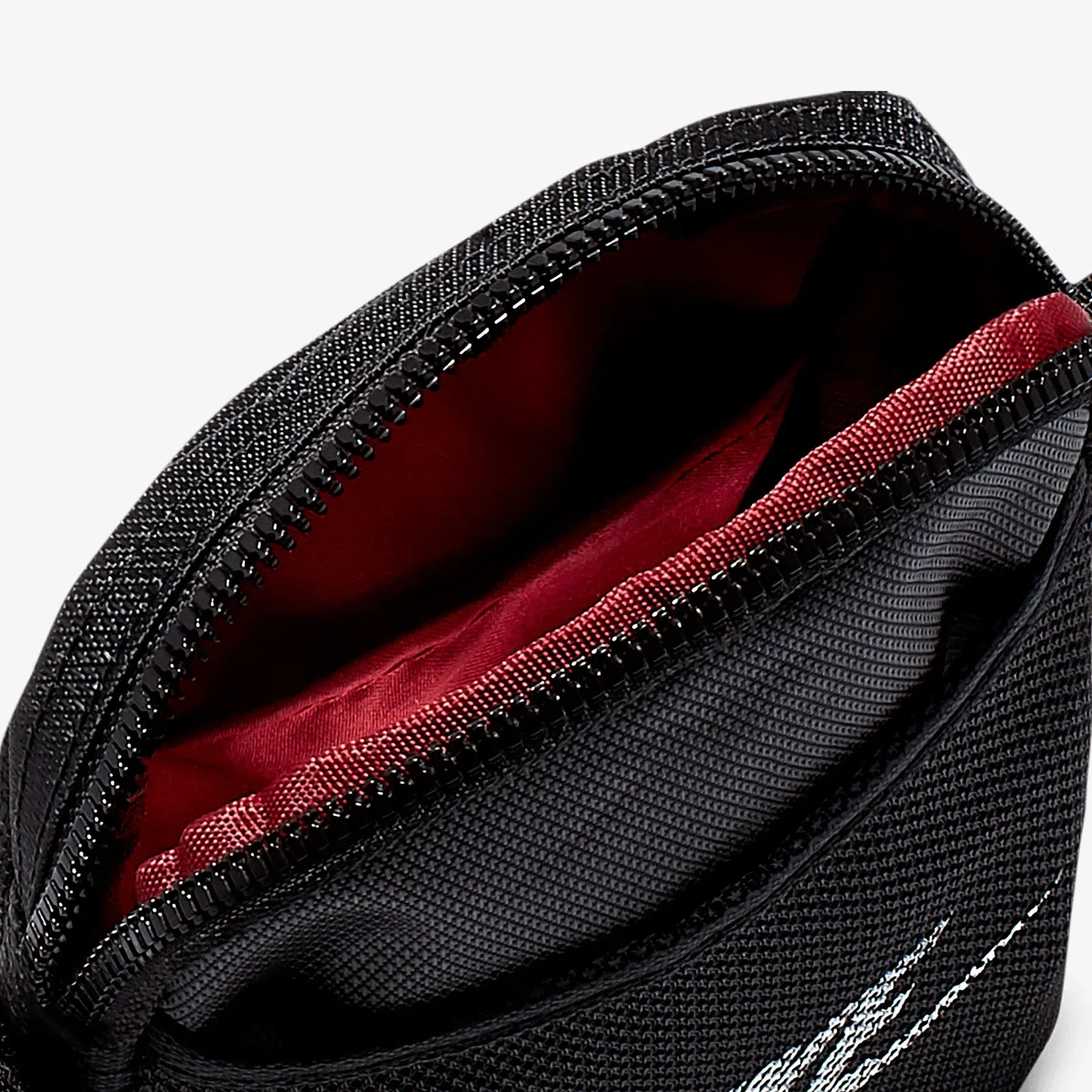 NIKE HERITAGE CROSSBODY BAG (SMALL, 1L) { BLACK/BLACK/WHITE