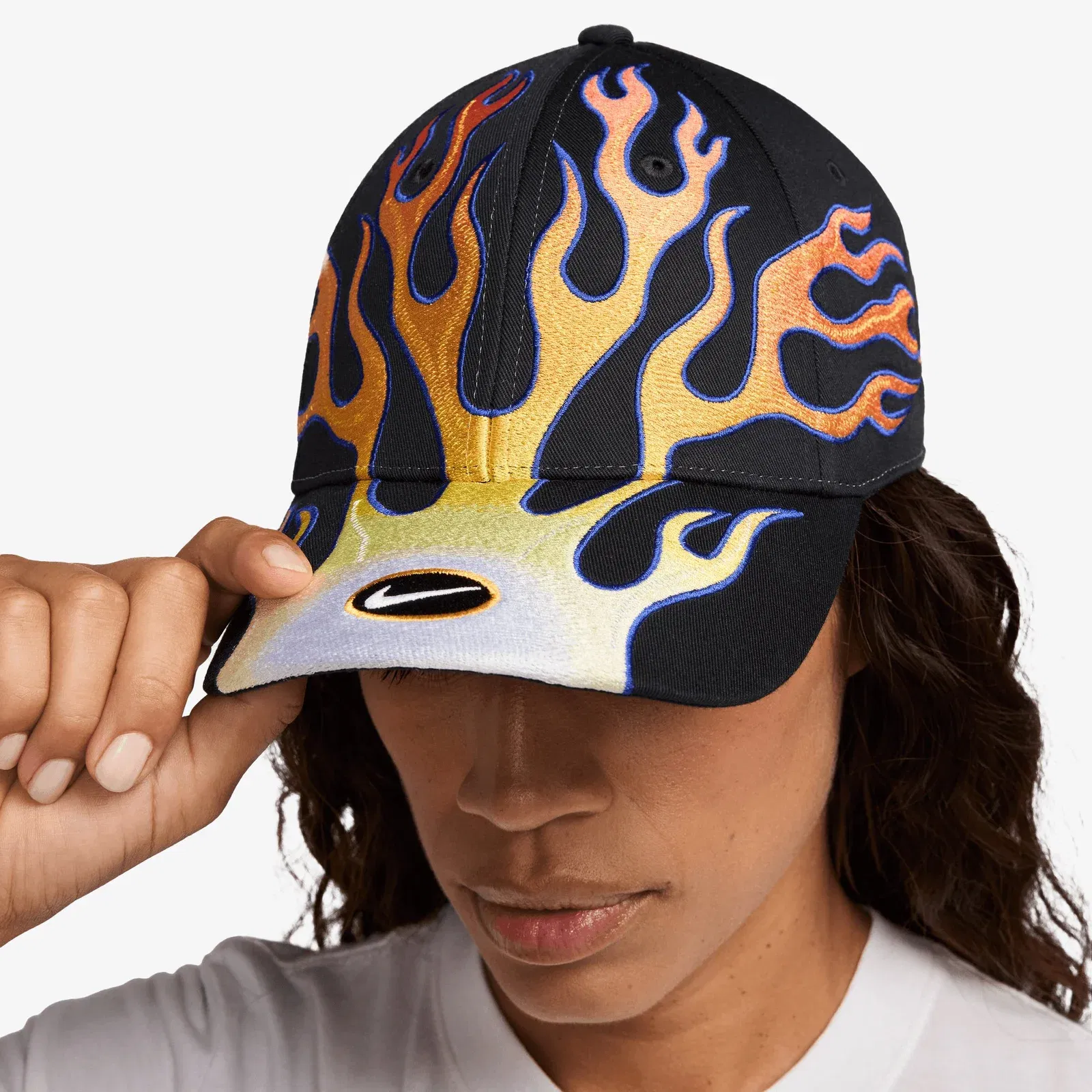 NIKE STRUCTURED OG FLAME CAP { BLACK