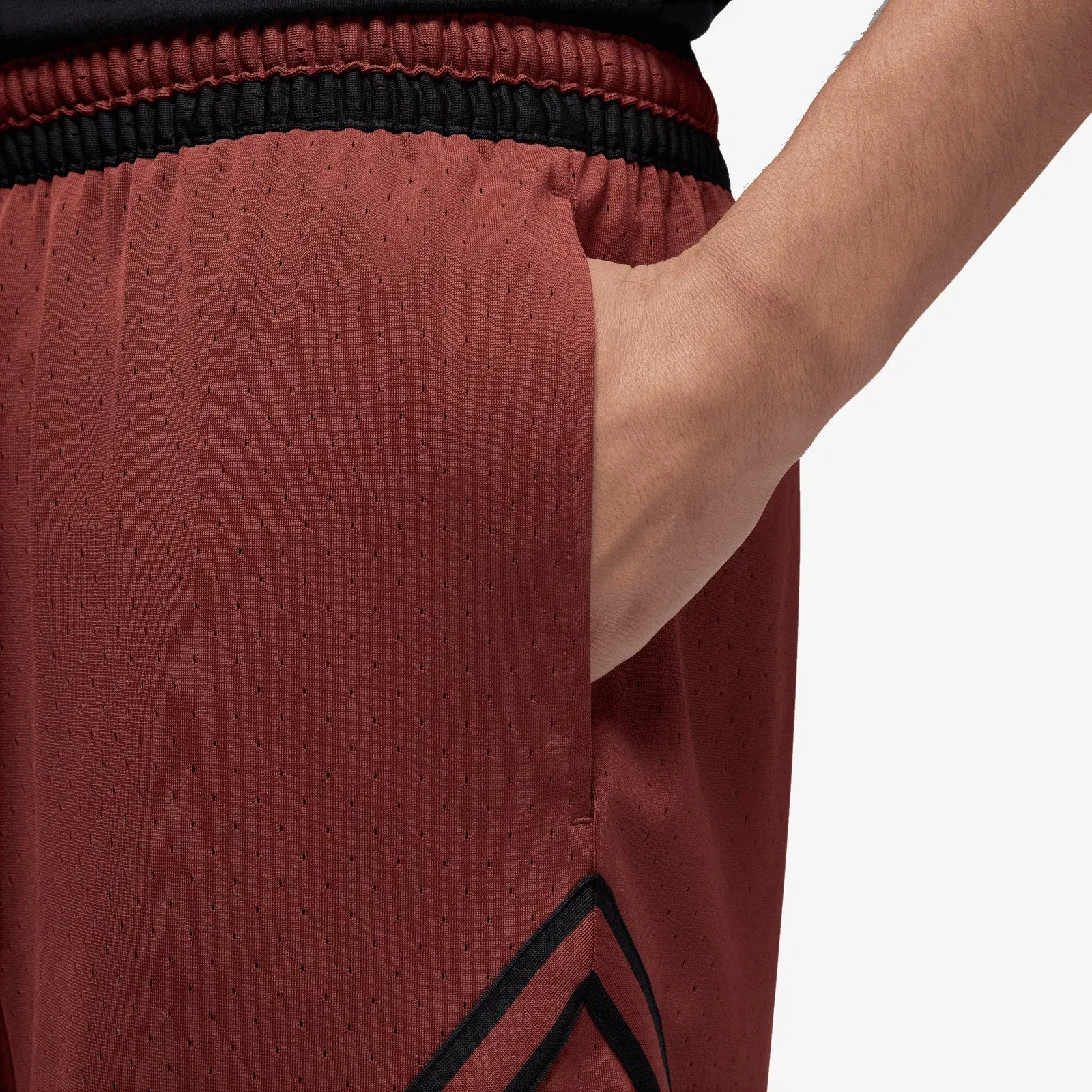 JORDAN DRI-FIT MESH DIAMOND SHORTS { DARK PONY/BLACK/BLACK