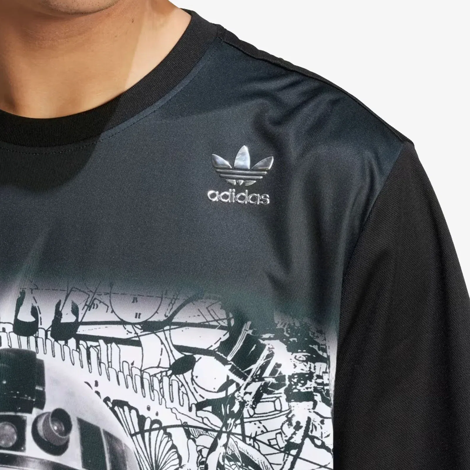 ADIDAS ORIGINALS STAR WARS NANZUKA GRAPHIC T-Shirt { BLACK