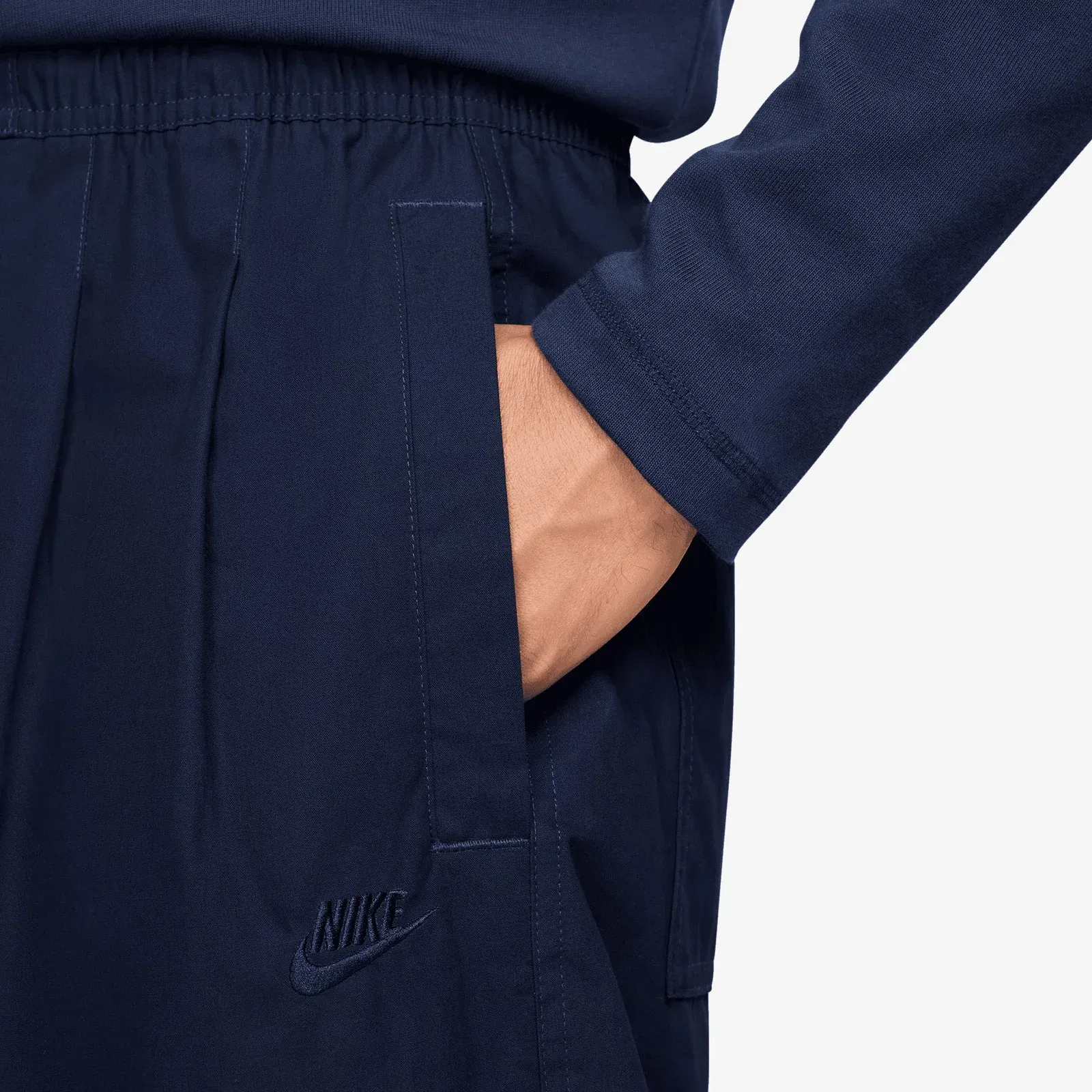 NIKE CLUB BALLOON PANTS { OBSIDIAN/OBSIDIAN