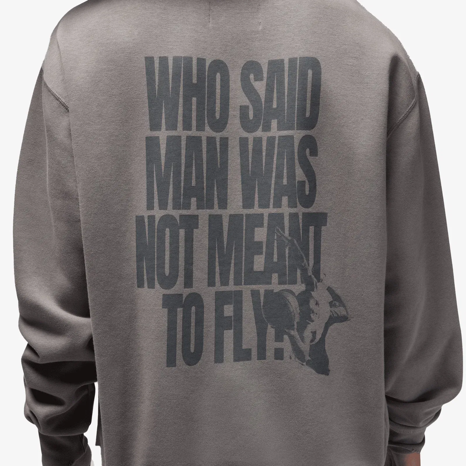 JORDAN BROOKLYN FLEECE PULLOVER HOODIE { FLAT PEWTER/GYM RED