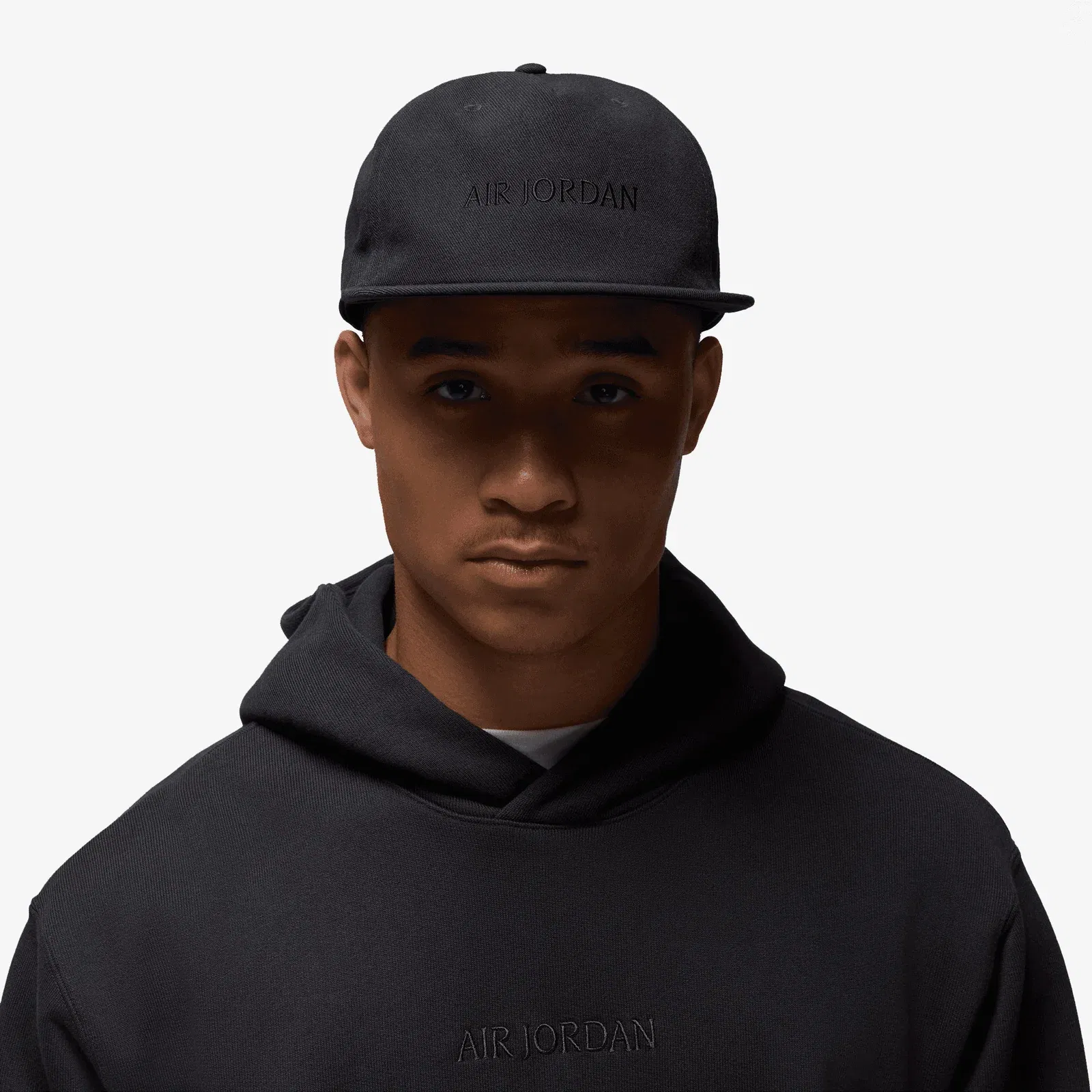 JORDAN AIRJORDAN PRO UNSTRUCTURED FLAT BILL HAT { OFF NOIR/OFF NOIR