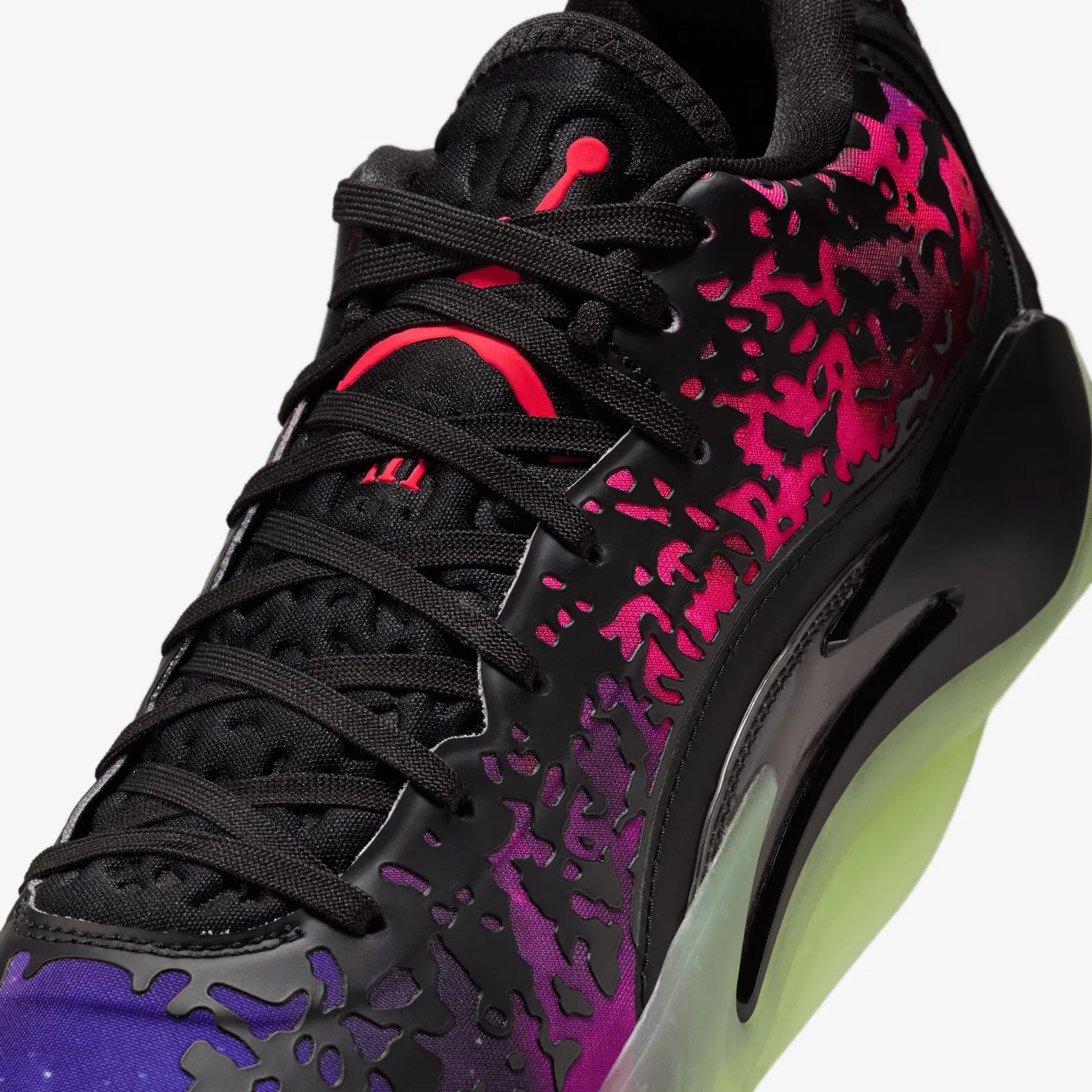 JORDAN ZION 3 PF { BLACK/SOLAR RED-VIVID PURPLE-BARELY VOLT
