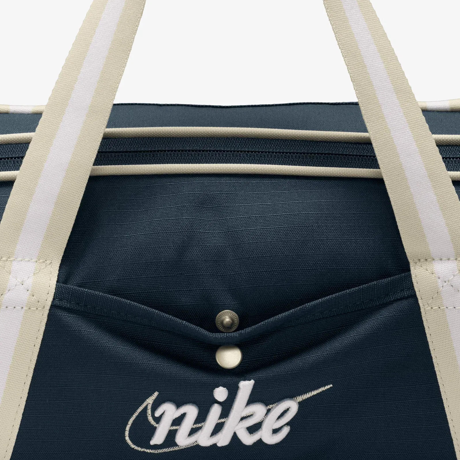 NIKE HERITAGE RETRO DUFFEL BAG (13L) { ARMORY NAVY/SEA GLASS/SEA GLASS