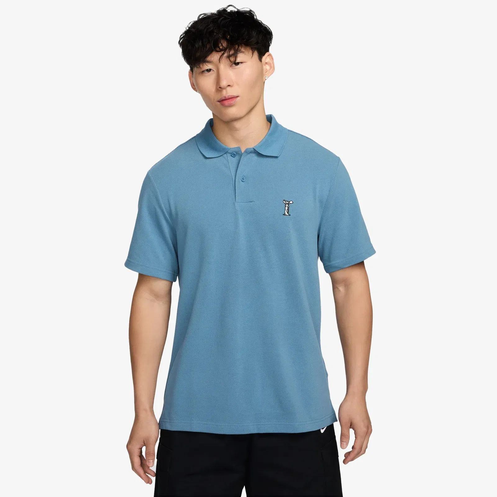 NIKE POLO { AEGEAN STORM/BLACK/BLACK