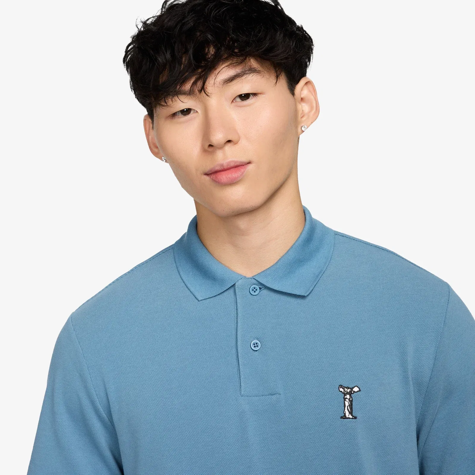 NIKE POLO { AEGEAN STORM/BLACK/BLACK
