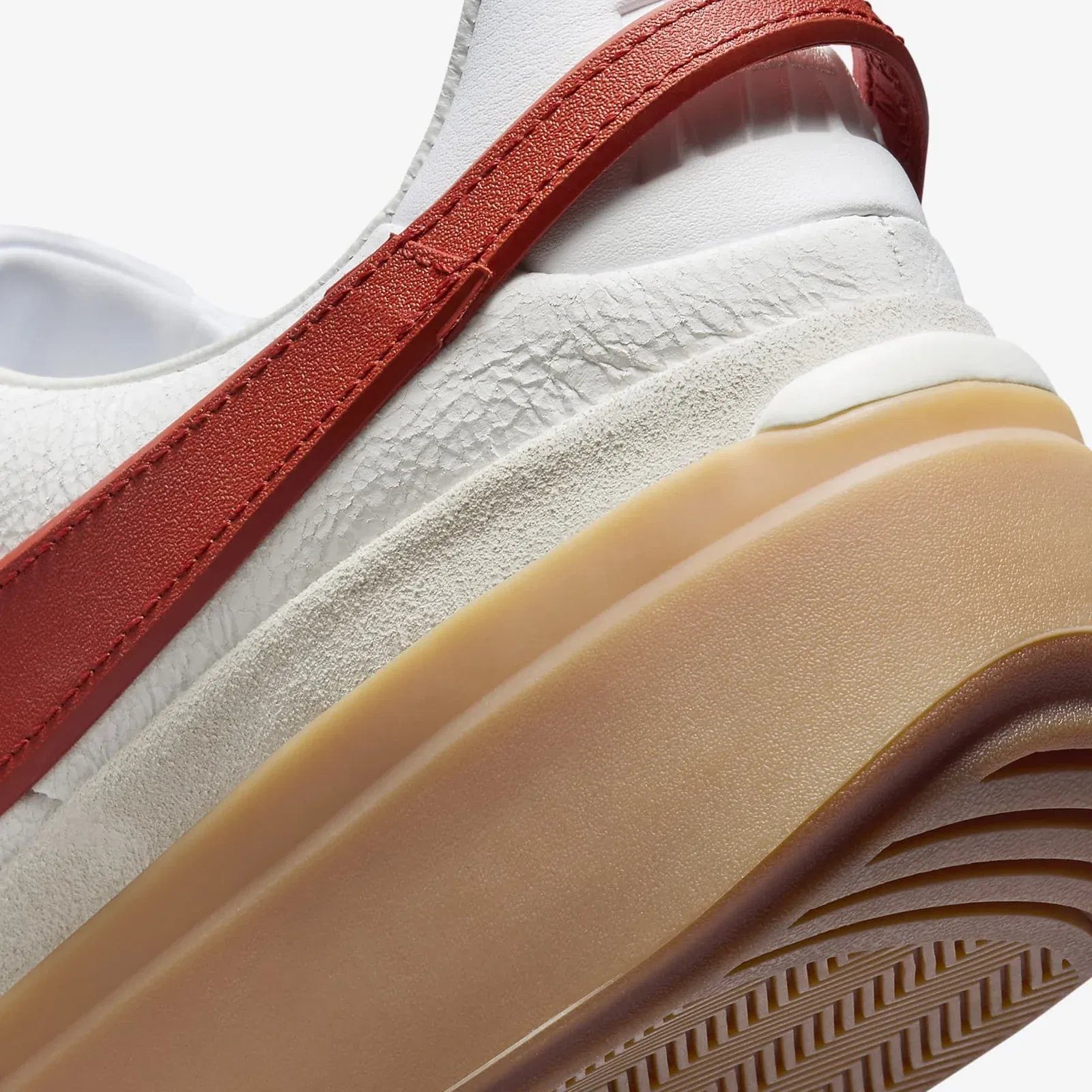 Nike BLAZER PHANTOM LOW { WHITE/DRAGON RED-SUMMIT WHITE-GUM YELLOW