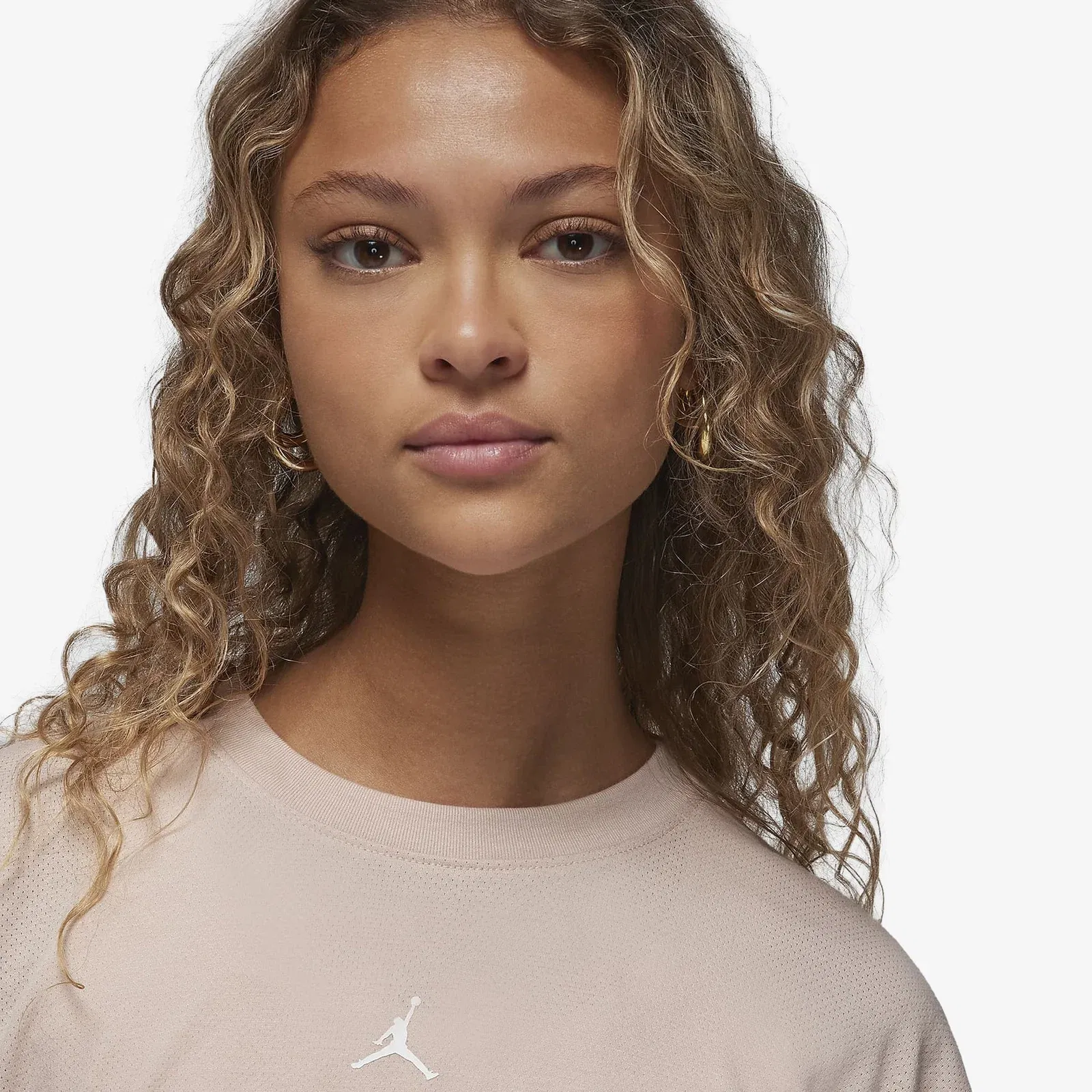 Jordan DIAMOND SHORT-SLEEVE TOP { PARTICLE BEIGE