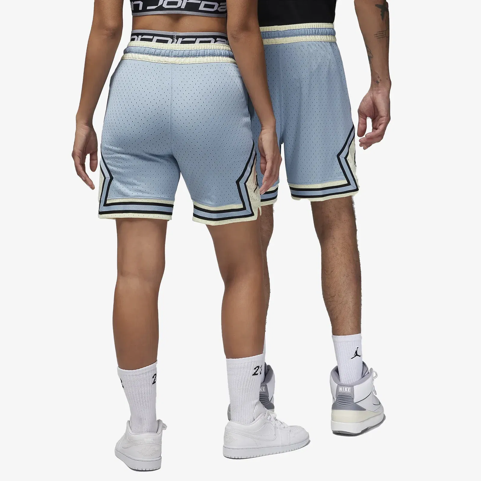 Jordan DIAMOND SHORTS { BLUE GREY/COCONUT MILK/BLACK