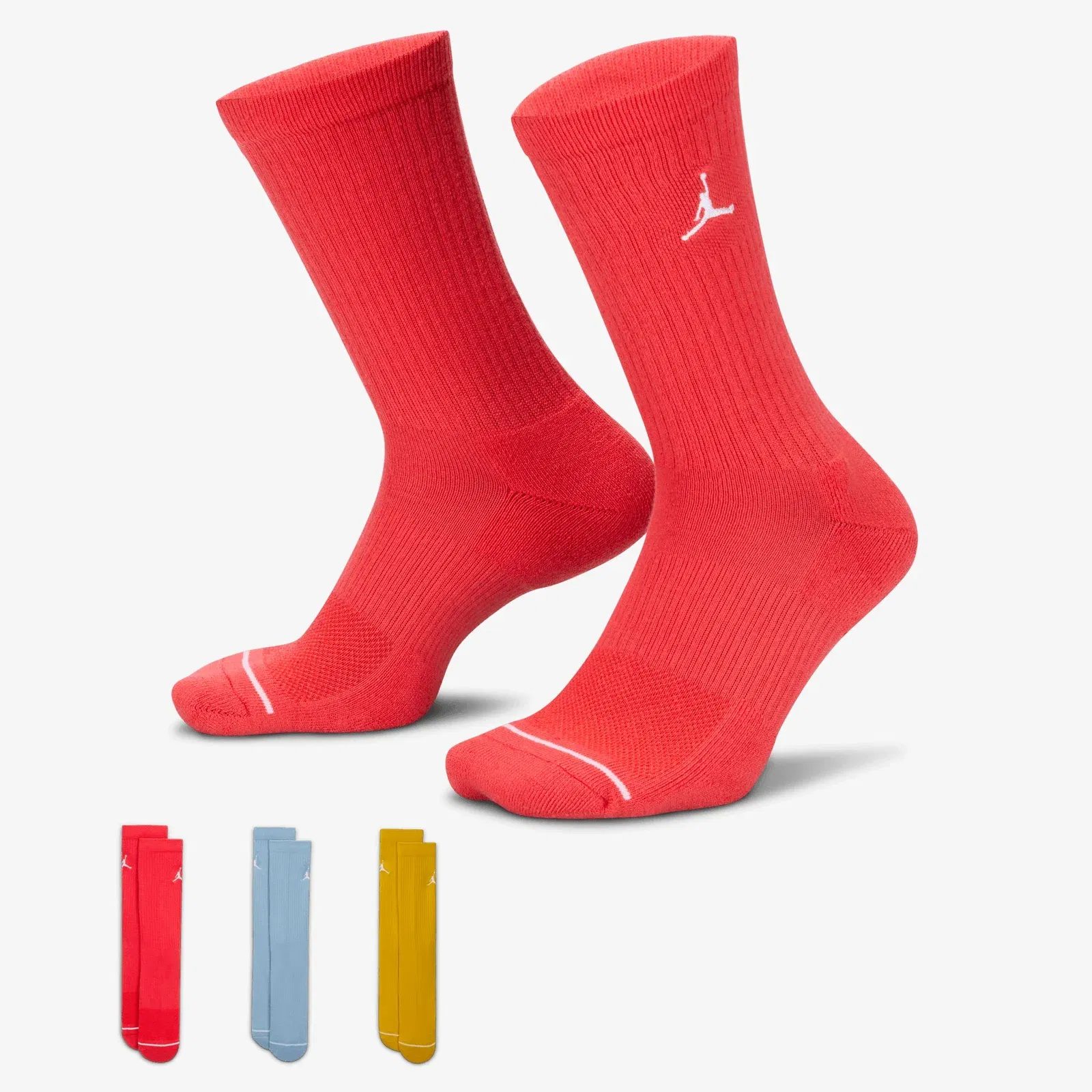 Jordan EVERYDAY CREW SOCKS (3 PAIRS) { MULTI-COLOR