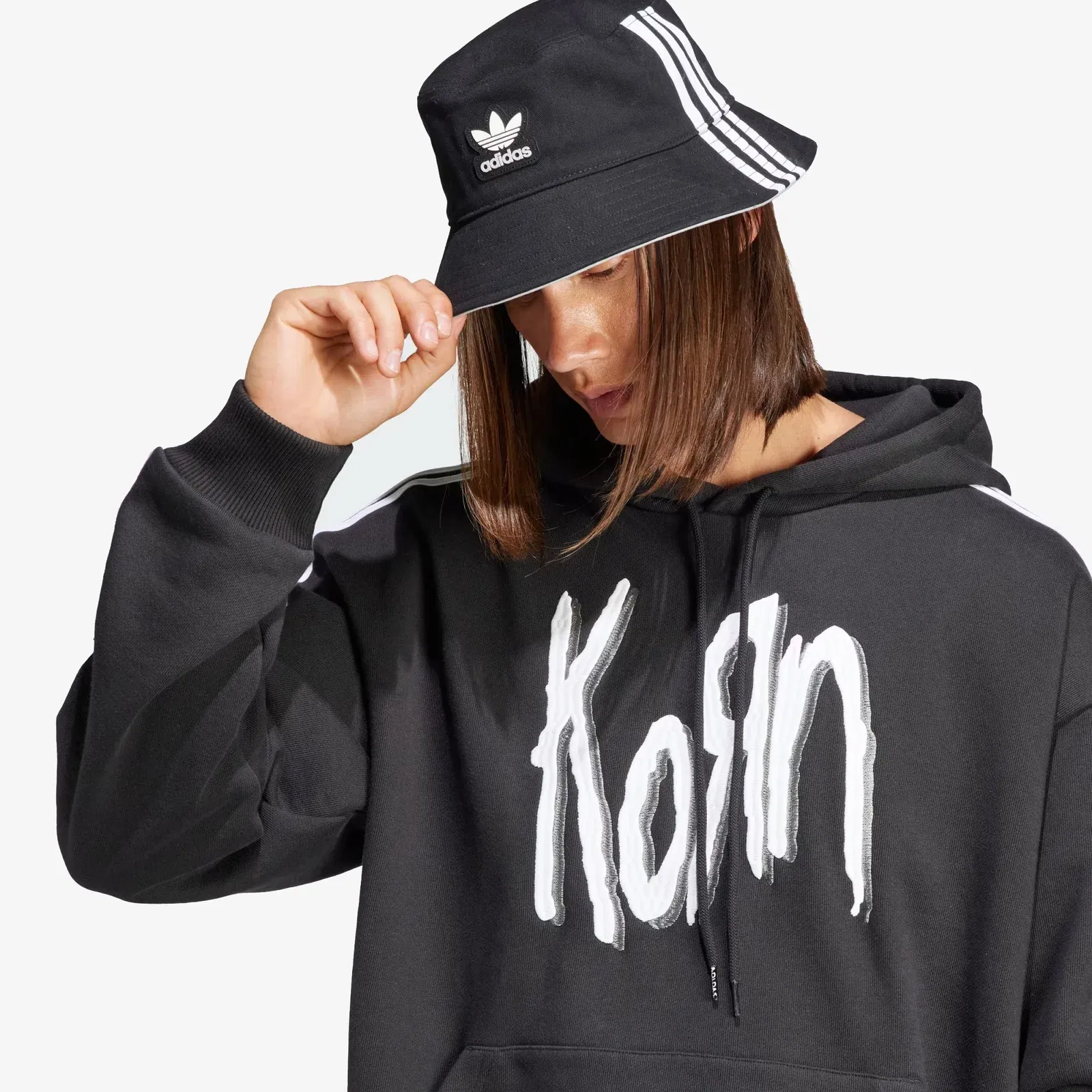 Adidas Originals KORN HOODIE { BLACK