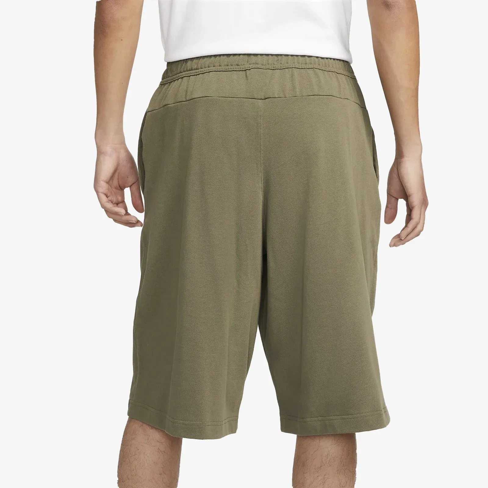 Nike AIR OVERSIZED FLEECE SHORTS { MEDIUM OLIVE/PHANTOM