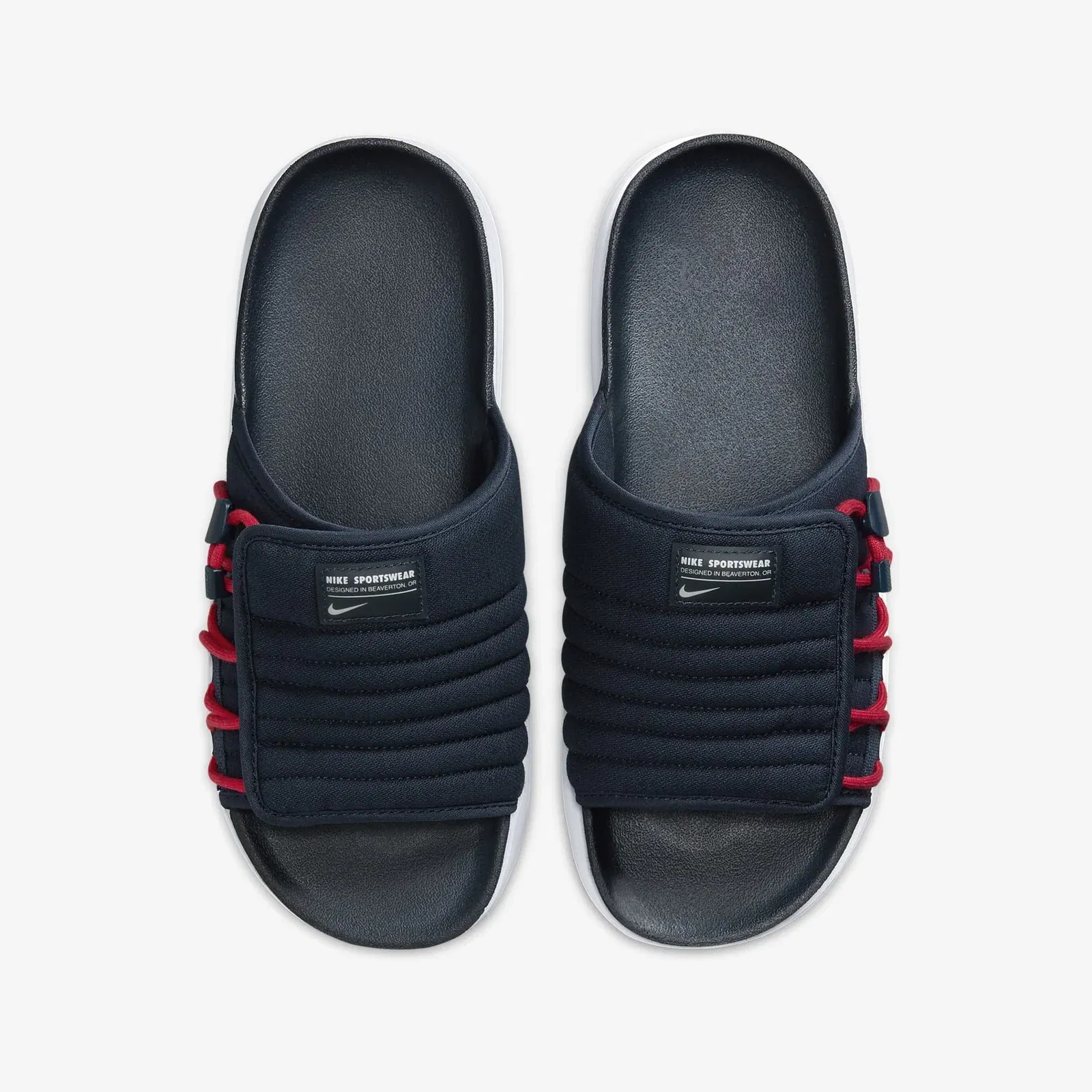 Nike ASUNA 2 { OBSIDIAN/WHITE-UNIVERSITY RED