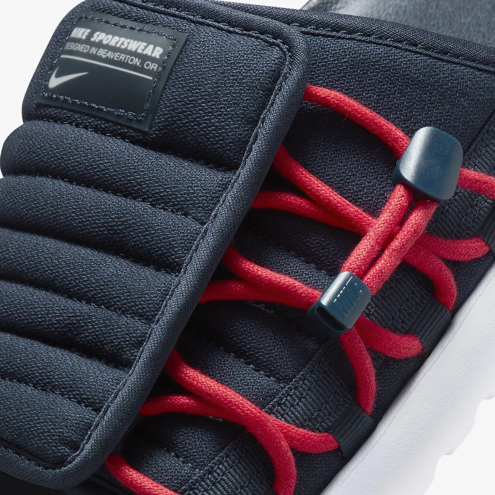 Nike ASUNA 2 { OBSIDIAN/WHITE-UNIVERSITY RED
