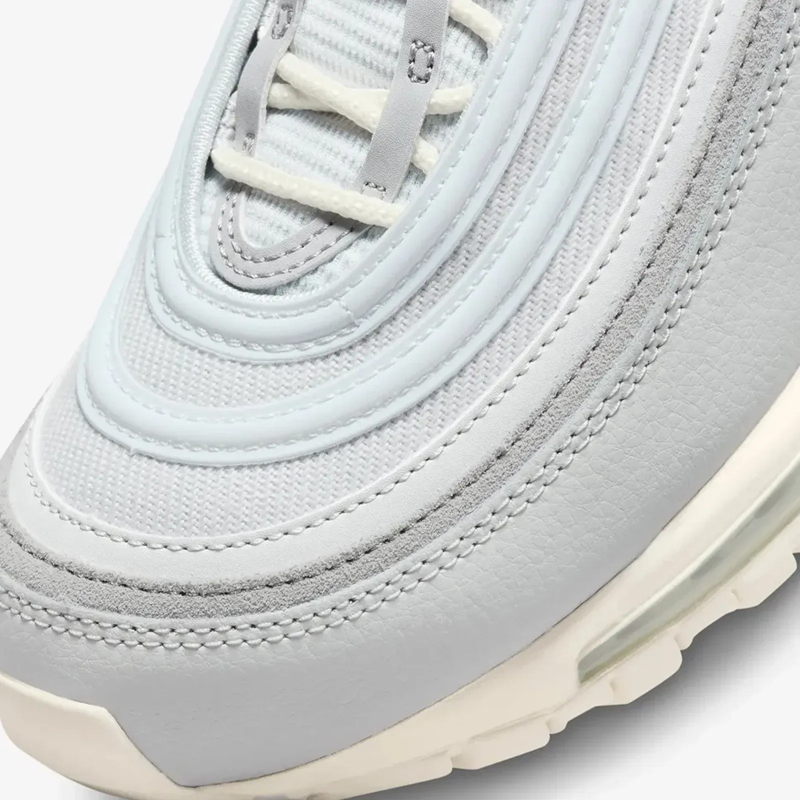 Nike AIR MAX 97 { PURE PLATINUM/WOLF GREY-WOLF GREY-SAIL