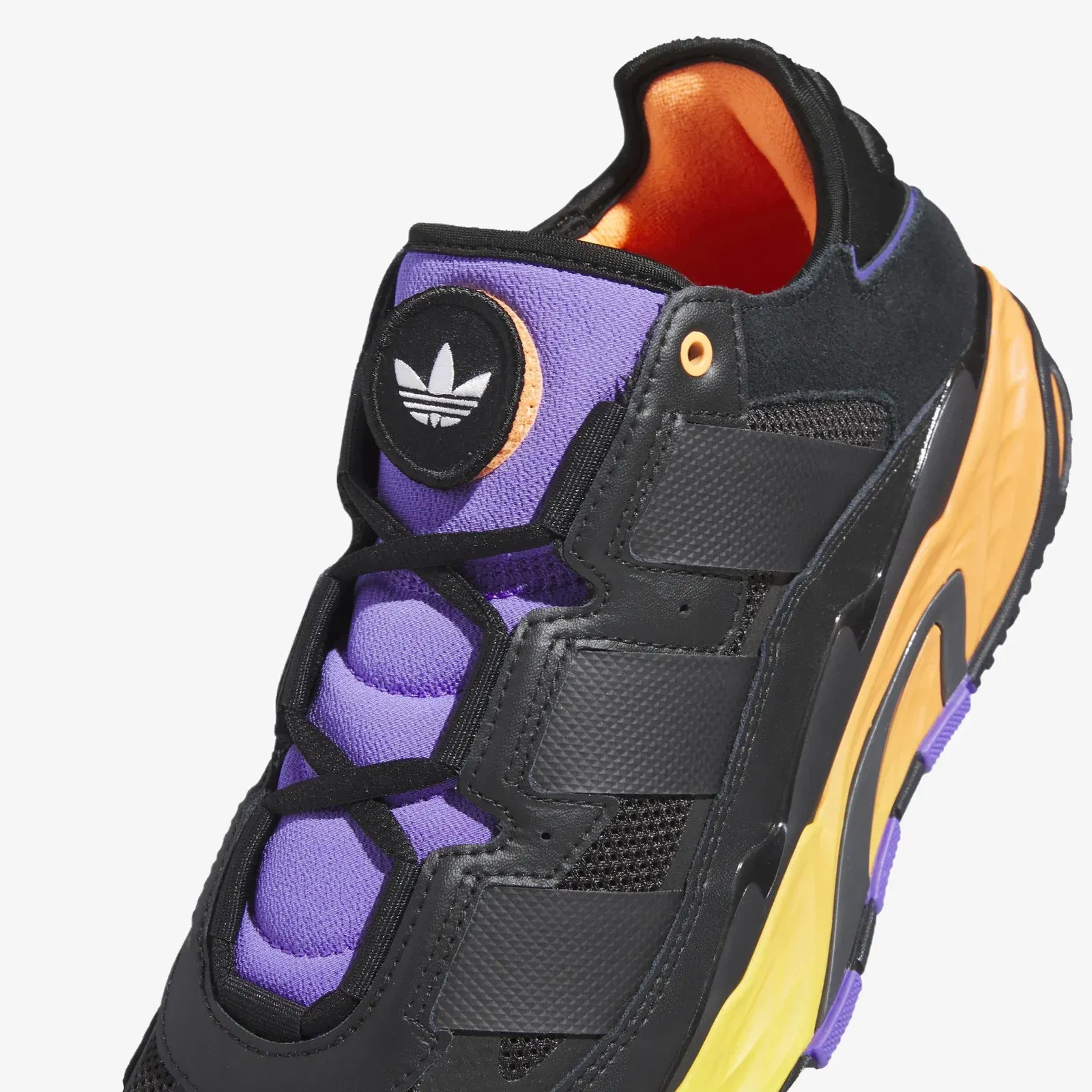 Adidas Originals NITEBALL { CORE BLACK/GREY/PURPLE RUSH