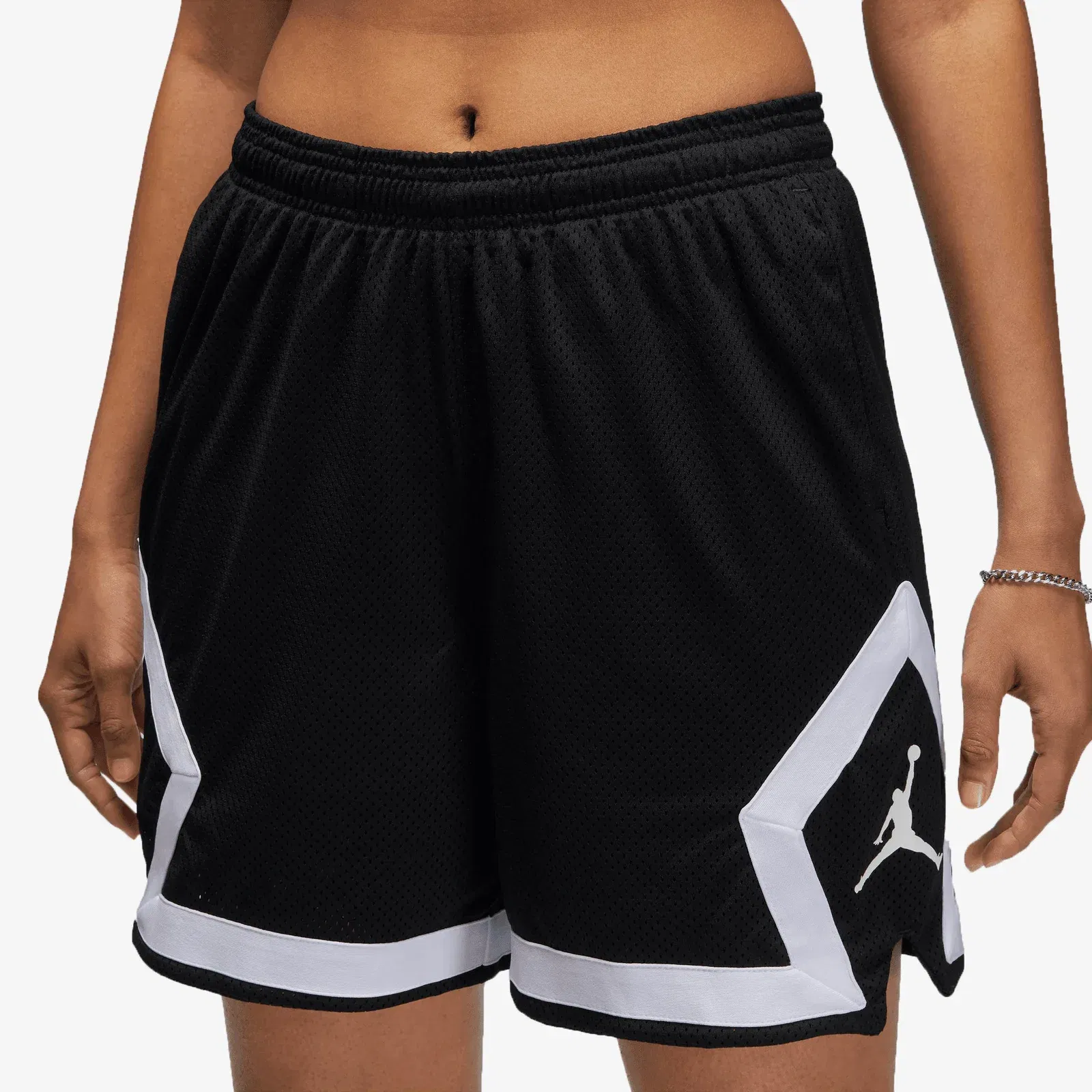 Jordan DIAMOND SHORTS { BLACK/WHITE