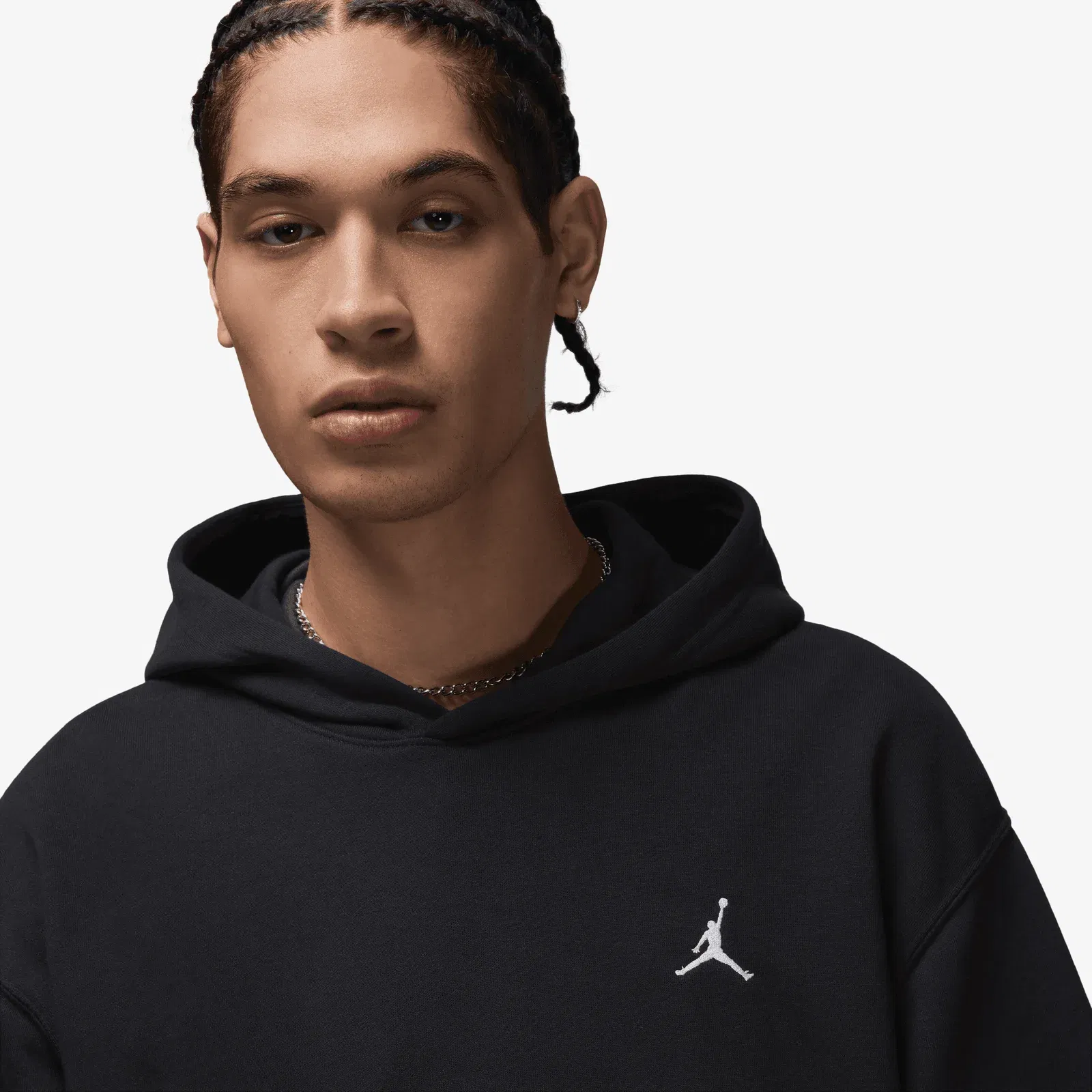 JORDAN BROOKLYN FLEECE { BLACK/WHITE