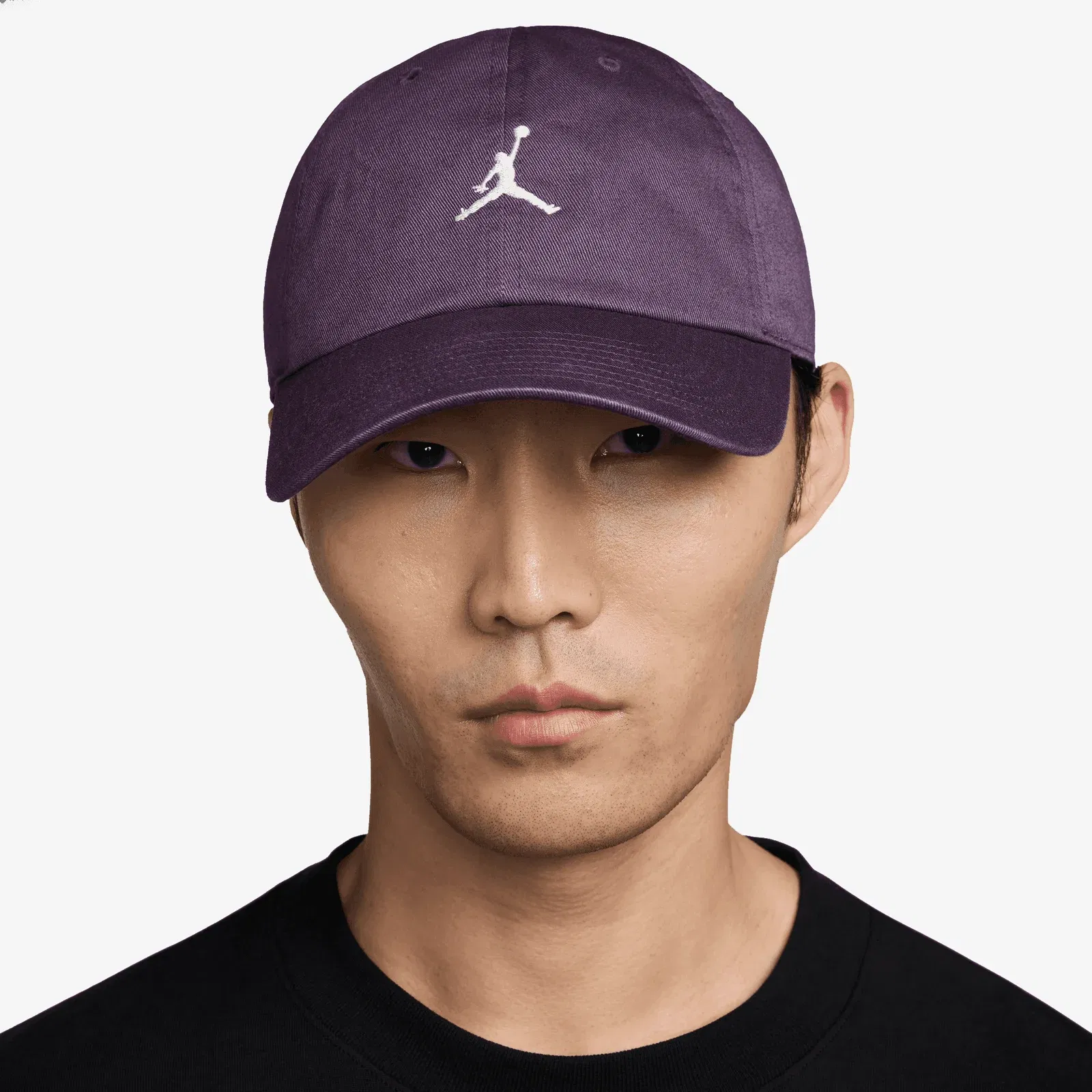 Jordan CLUB UNSTRUCTURED CURVED-BILL HAT { DARK RAISIN/SAIL